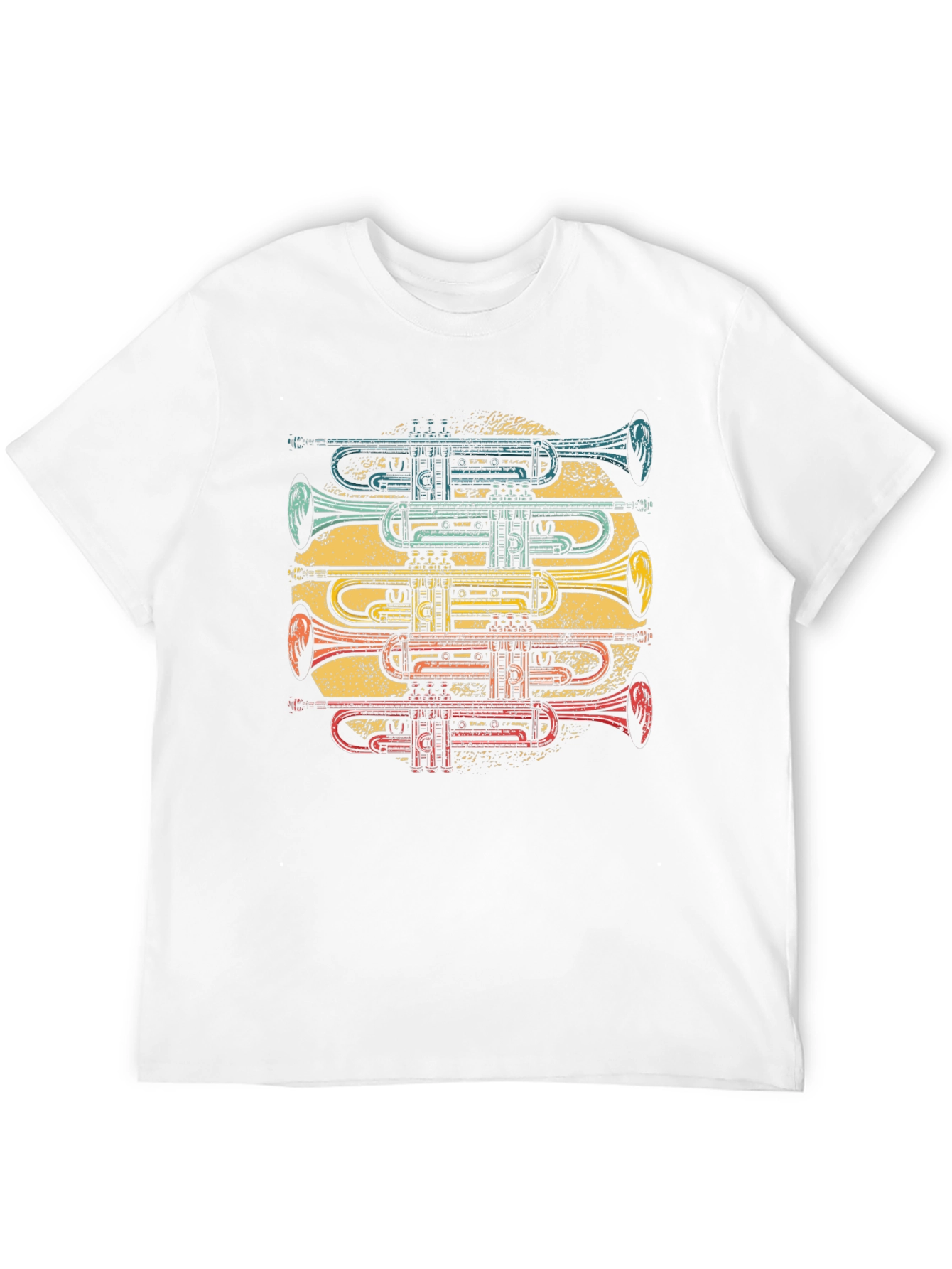 Black Trumpet Stack Graphic T-Shirt view 12