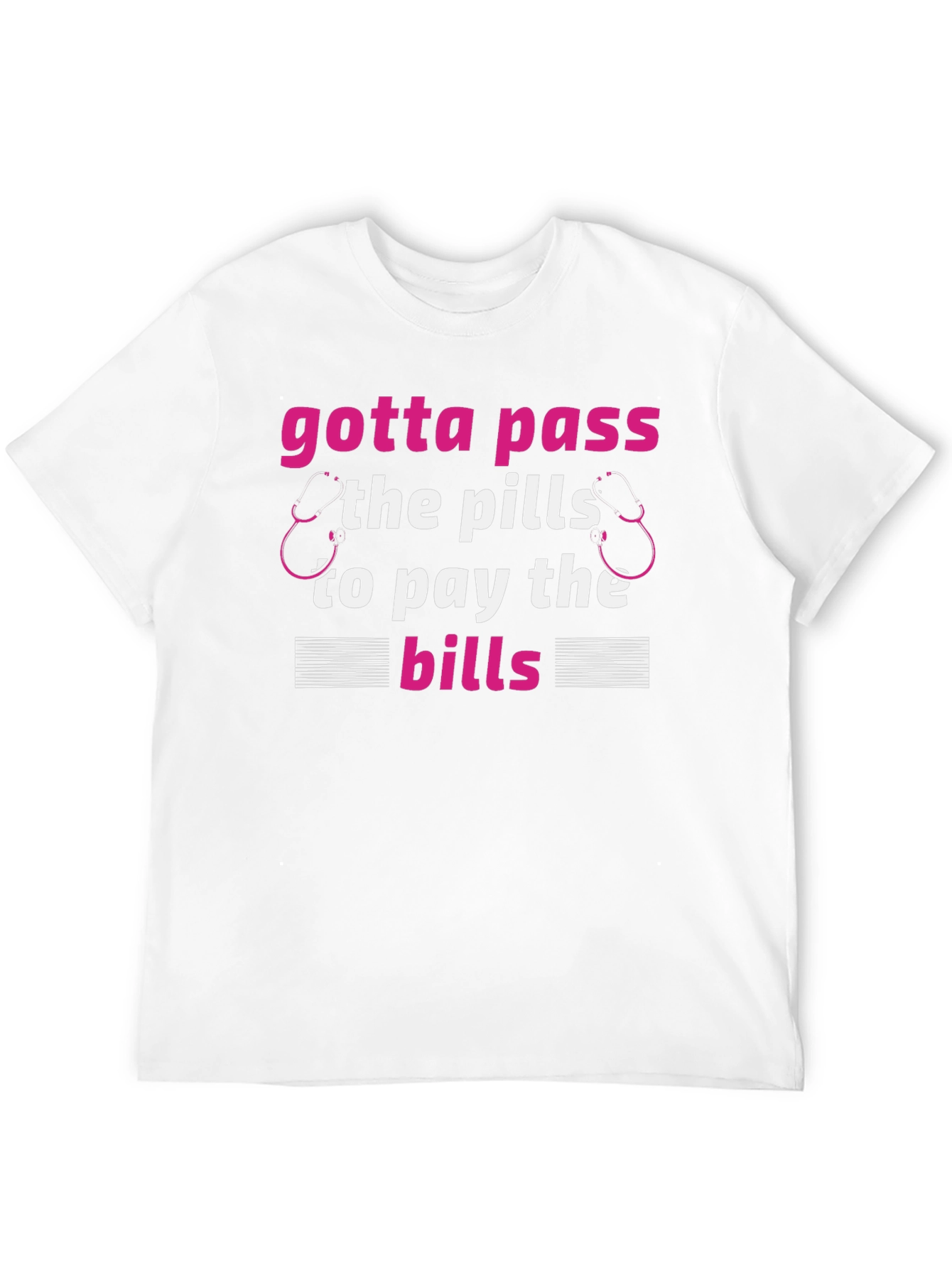 Black Gotta Pass the Pills T-Shirt view 12