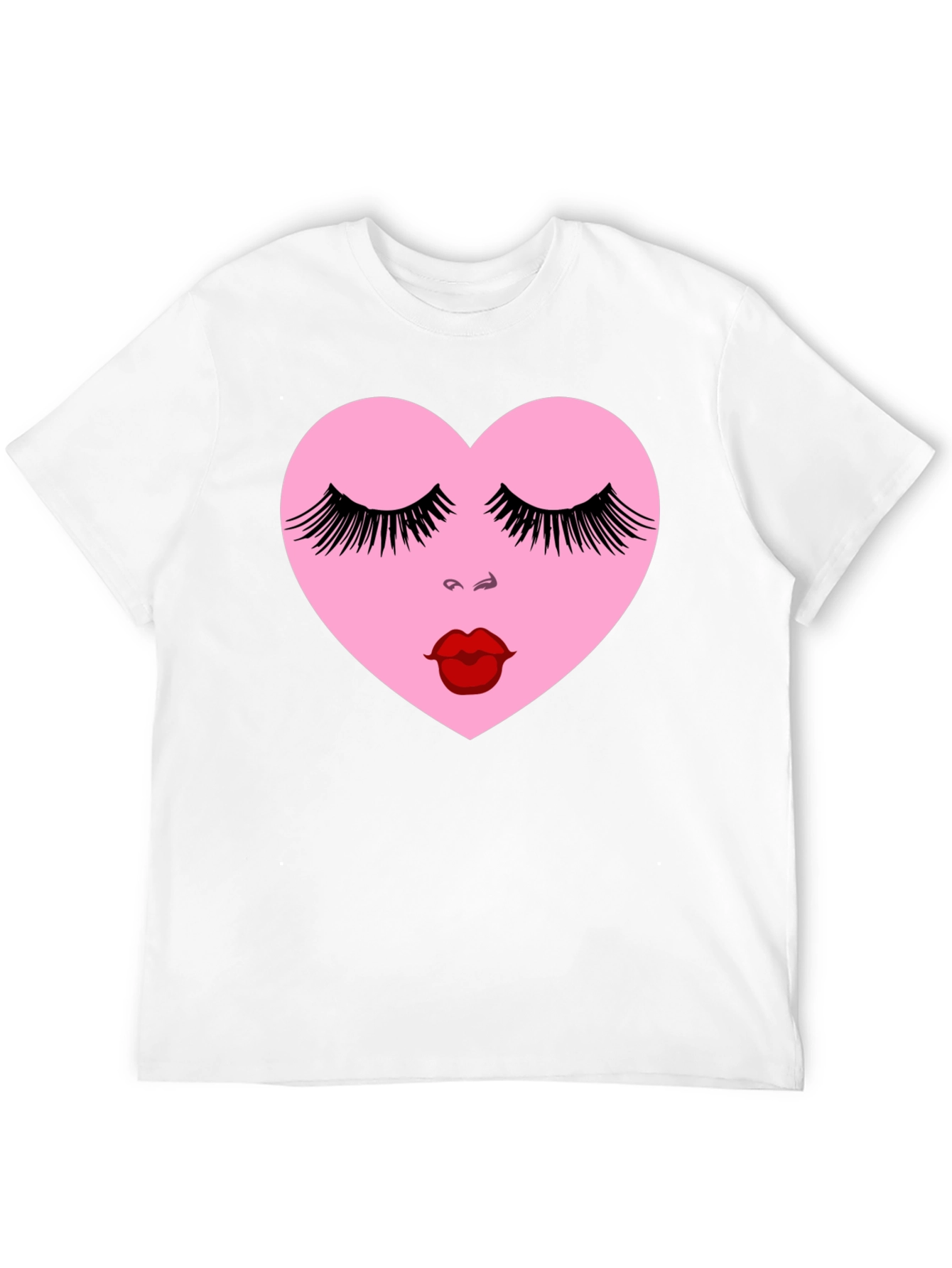 Black Heart Face Graphic Tee view 12