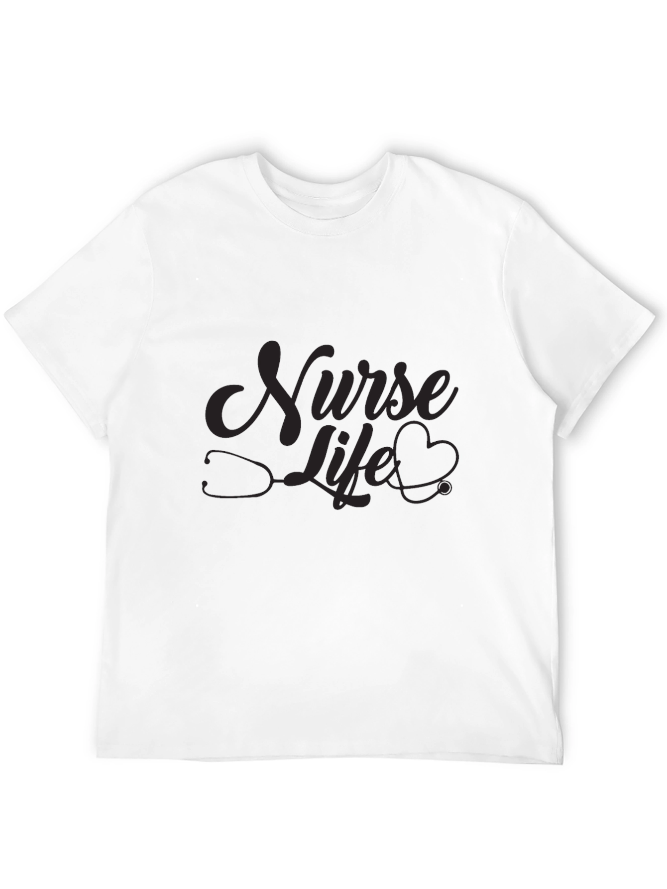 Black Nurse Life Graphic Tee - Comfortable Cotton Blend view 12
