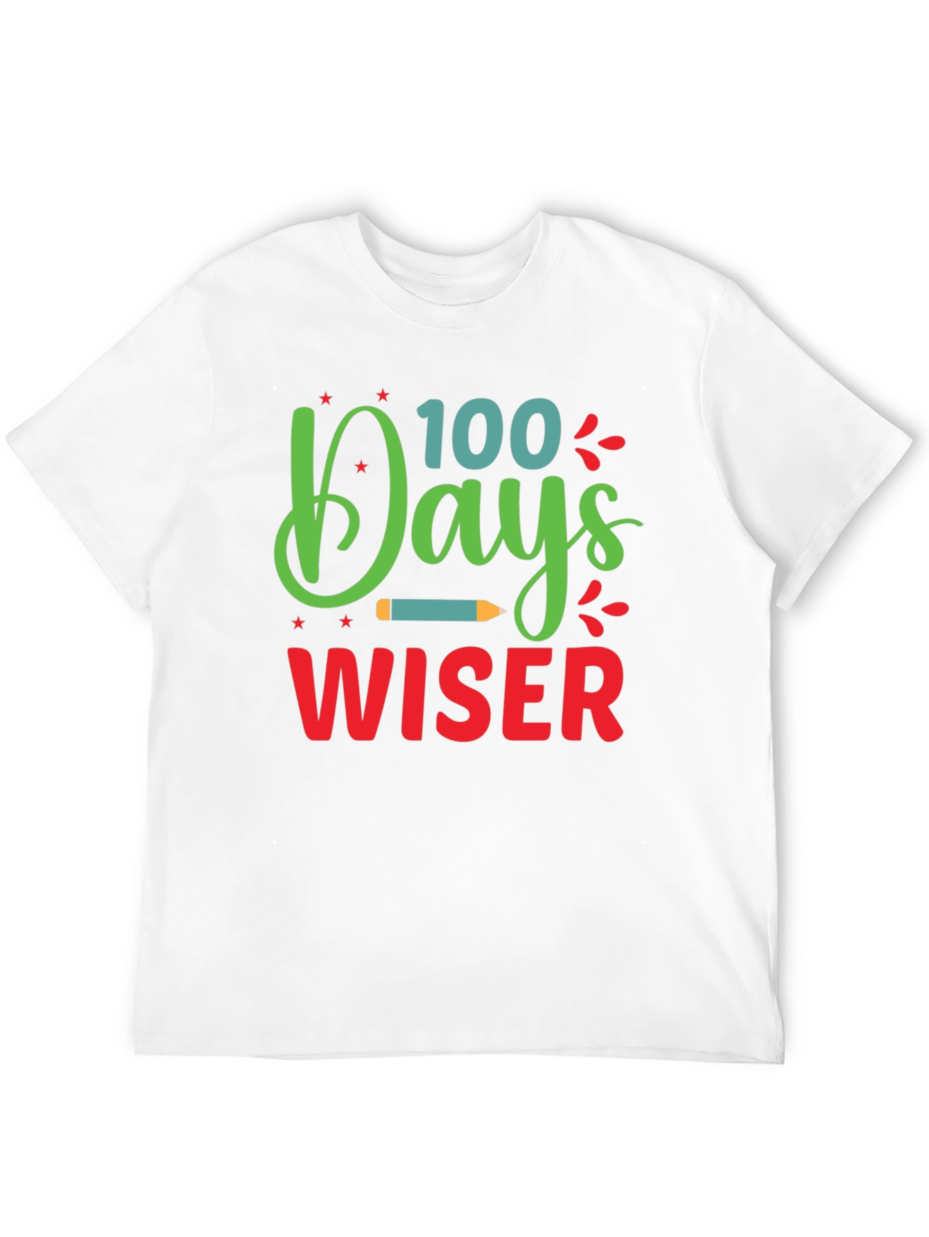100 Days Wiser T-Shirt - Back to School Apparel - 12