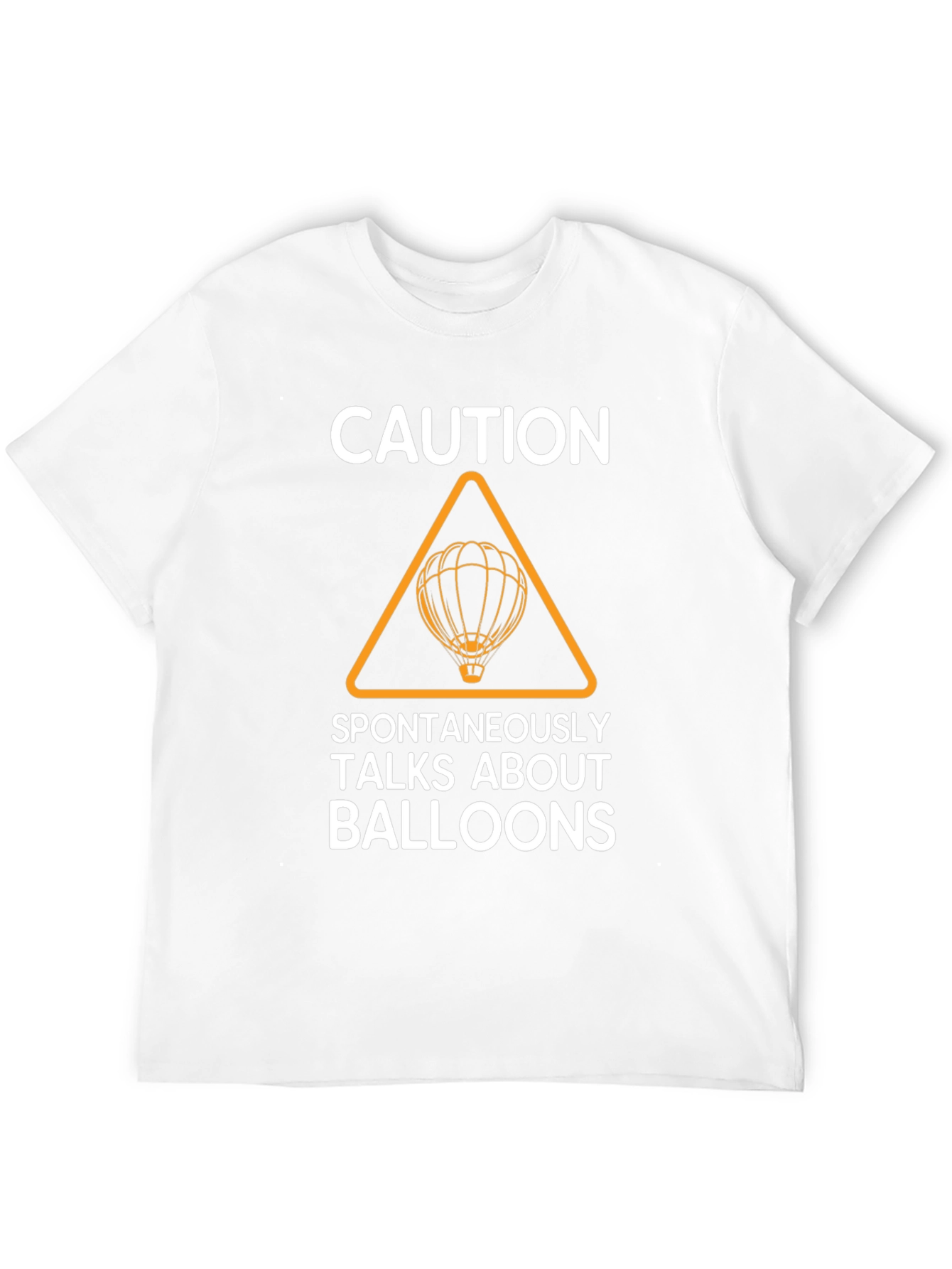 Black Caution Spontaneously Talks About Balloons T-Shirt view 12