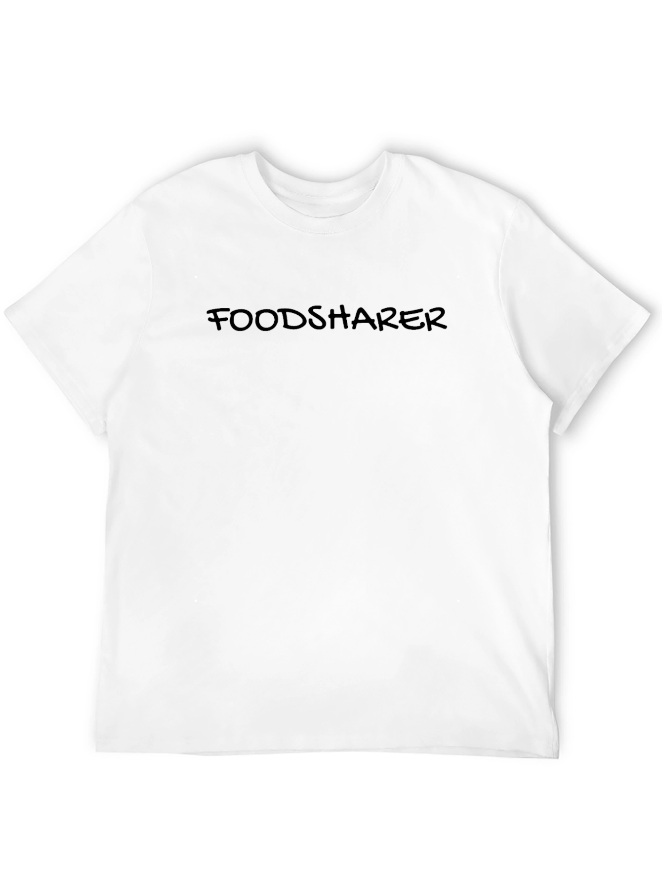 Black Foodsharer Black Crew Neck T-Shirt view 12
