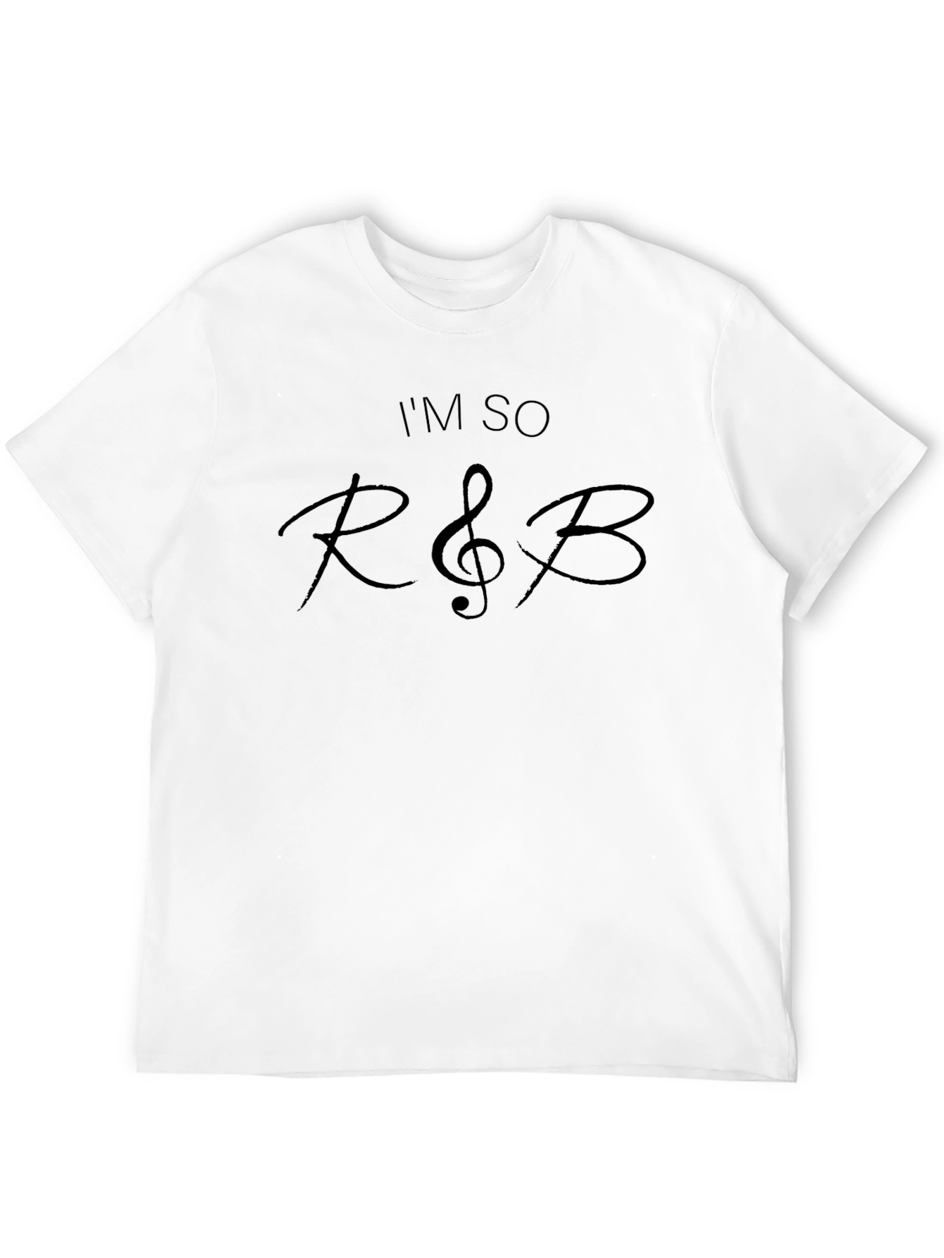 Black I'm So R&B Black Graphic Tee Shirt view 12