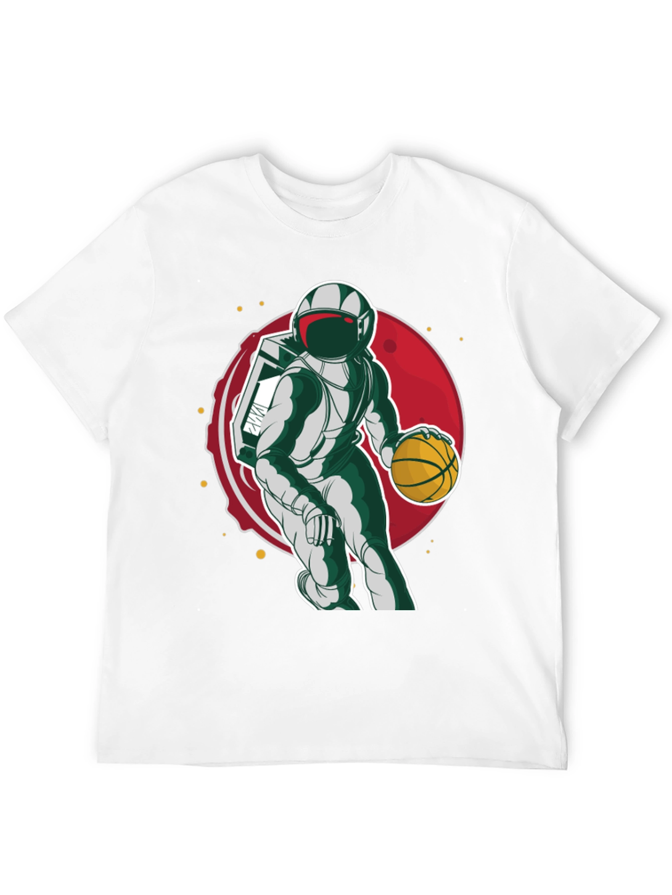 Black Astronaut Basketball T-Shirt view 12