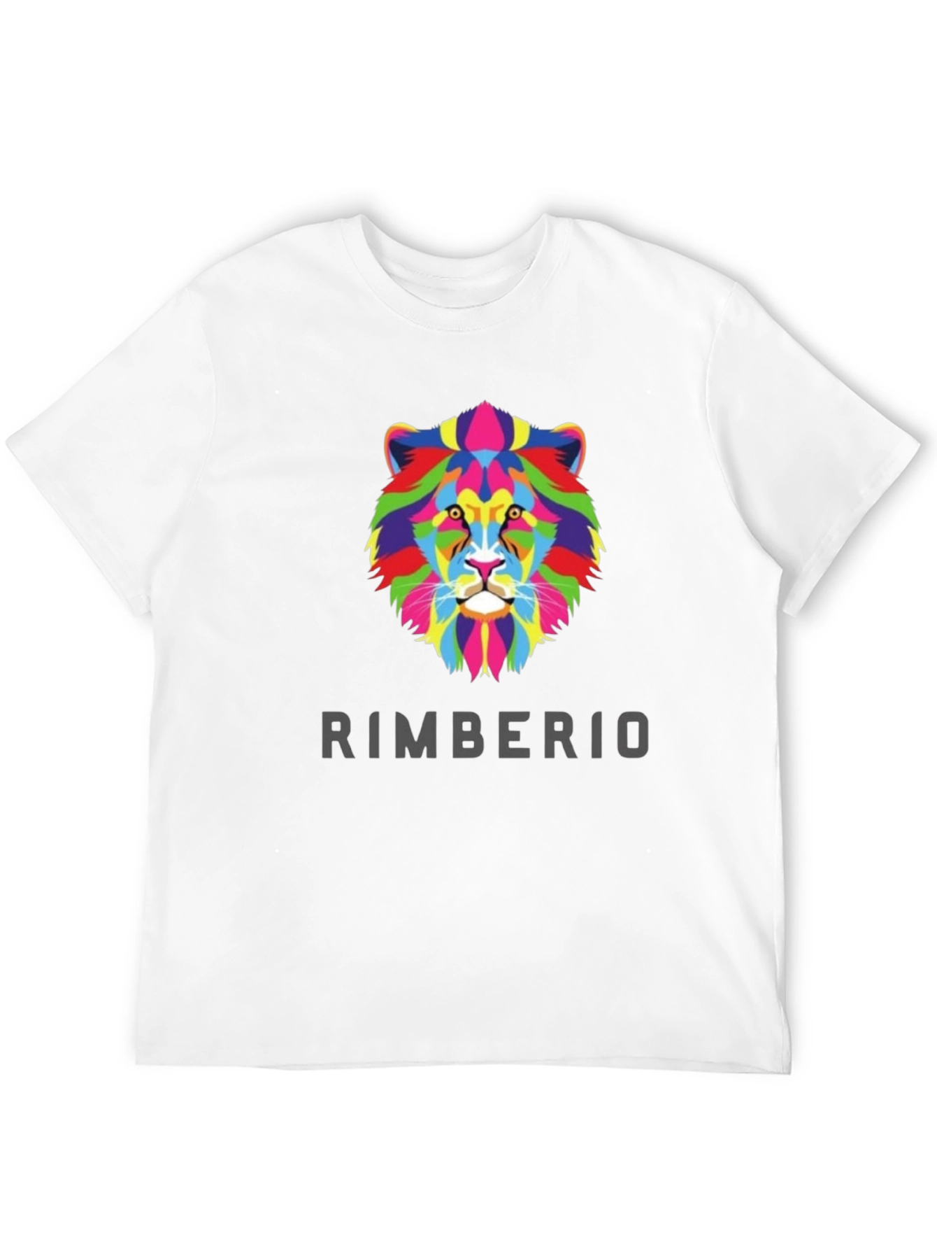 Black Rimberio Lion Graphic T-Shirt - Vivid Colors, Bold Style view 12