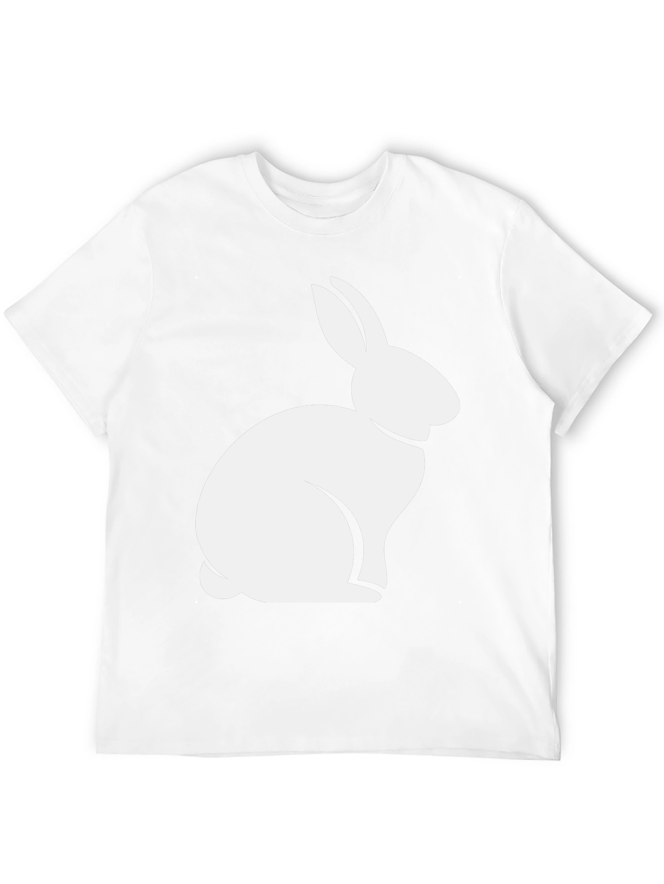 Black Rabbit Graphic Tee - Black Casual T-Shirt view 12