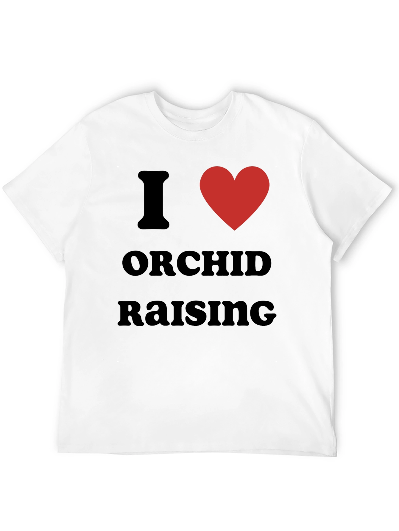 Black I Love Orchid Raising T-Shirt, Gardener Gift view 12