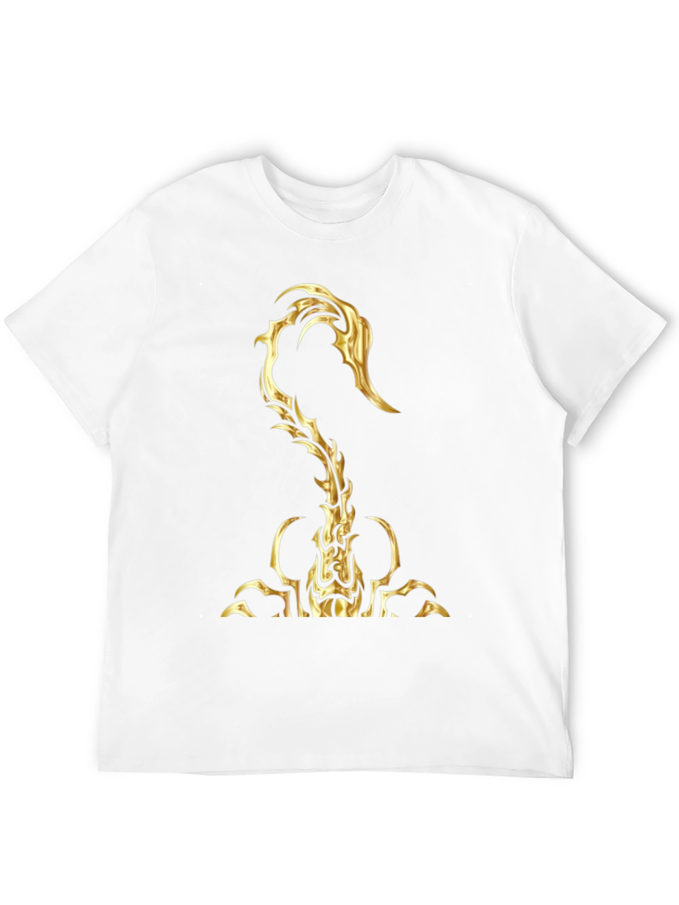 Black Golden Scorpion Graphic T-Shirt view 12