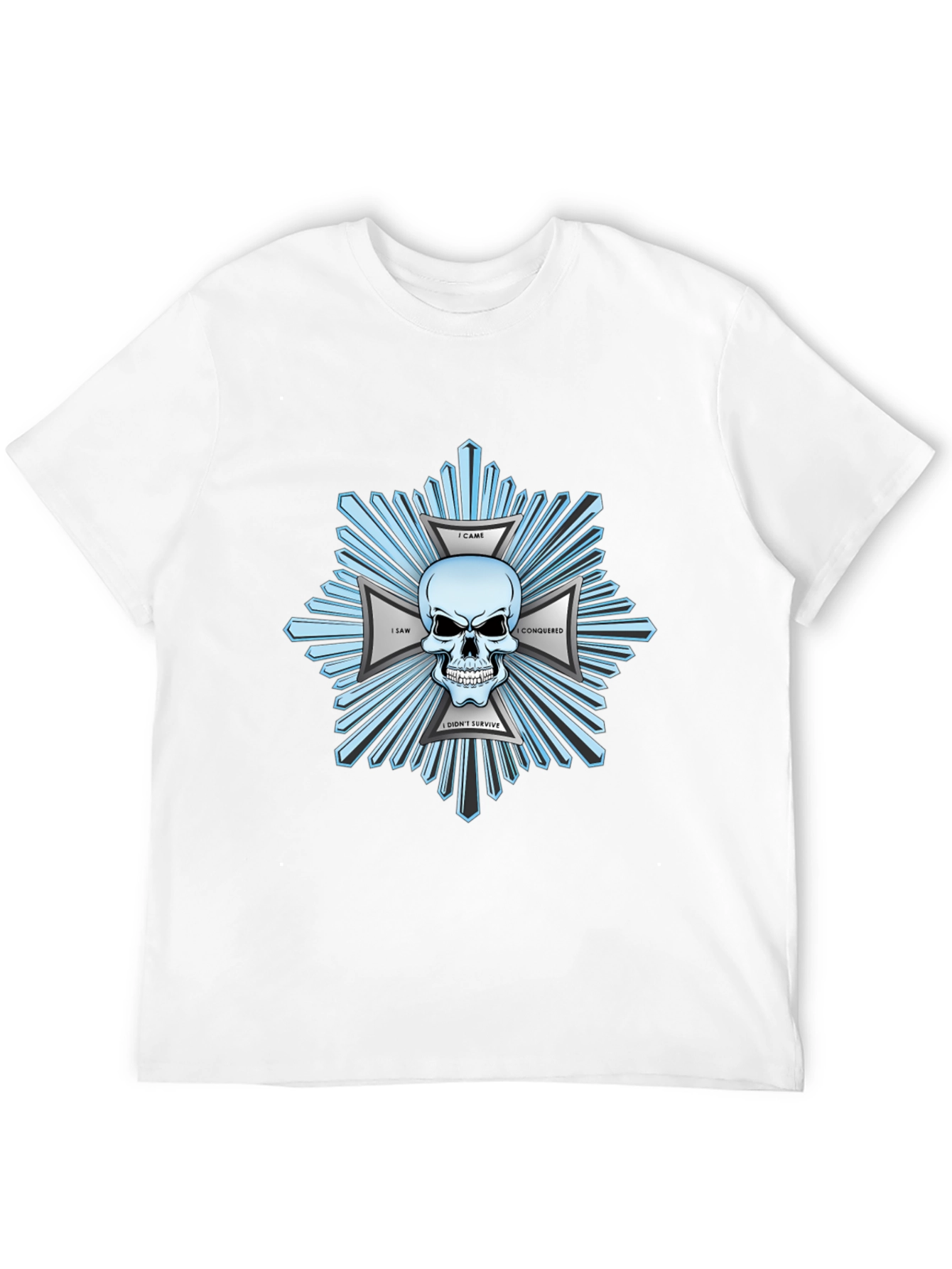 Black Skull & Crossbones Graphic Print Black T-Shirt view 12