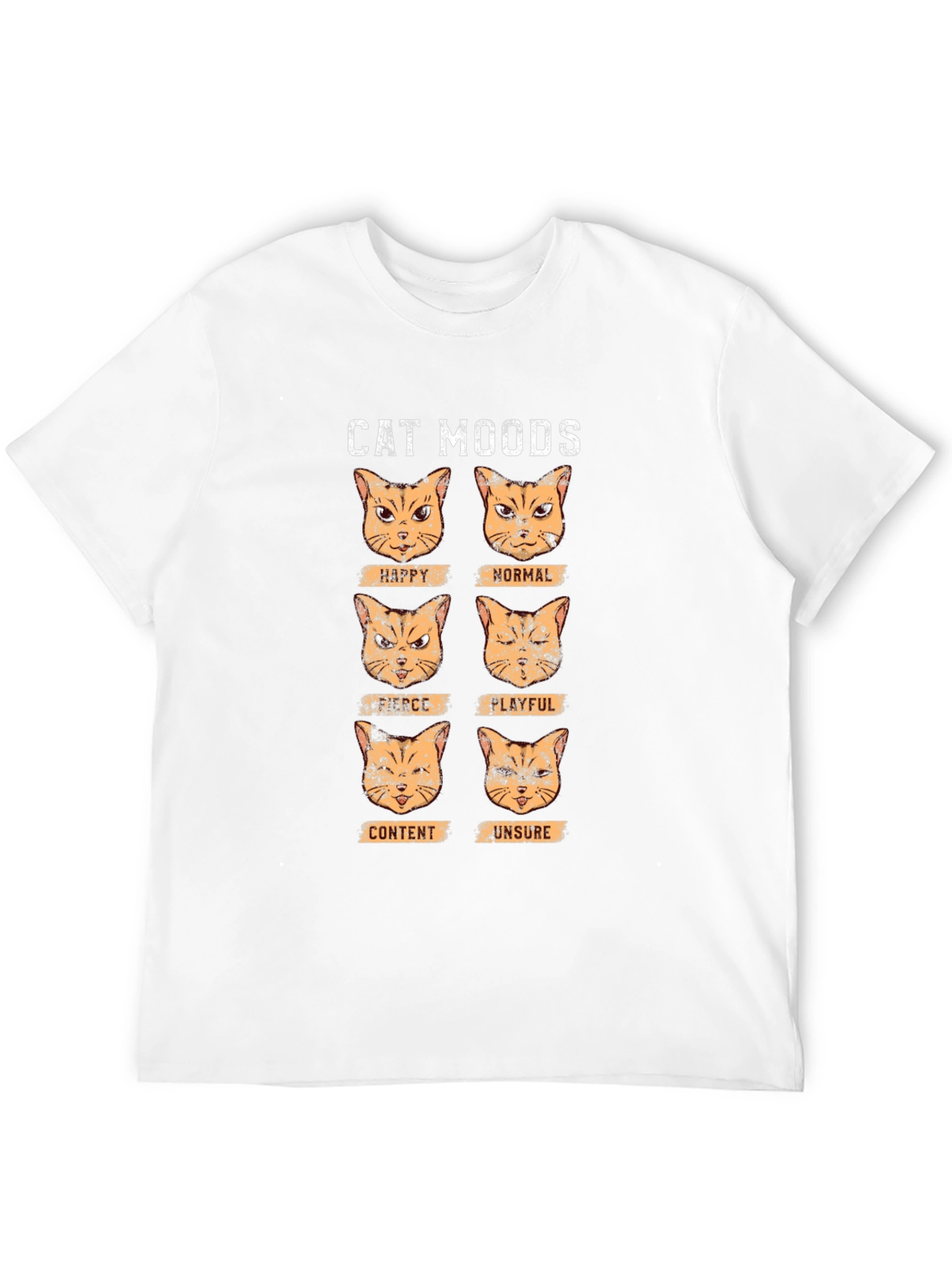 Black Cat Moods Graphic T-Shirt - Funny Cat Lover Tee view 12