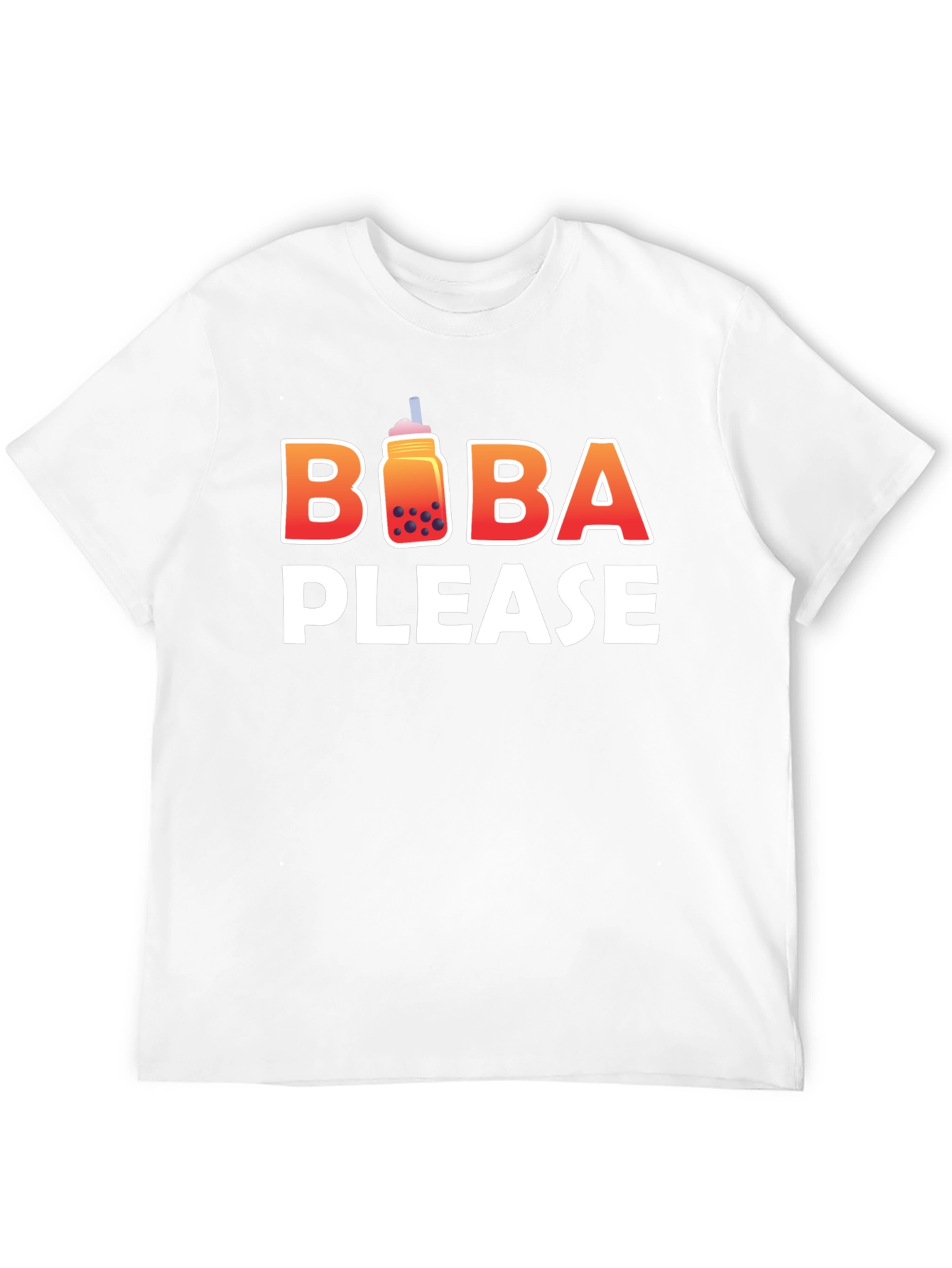 Black Boba Please Graphic T-Shirt - Cute Bubble Tea Lover Tee view 12