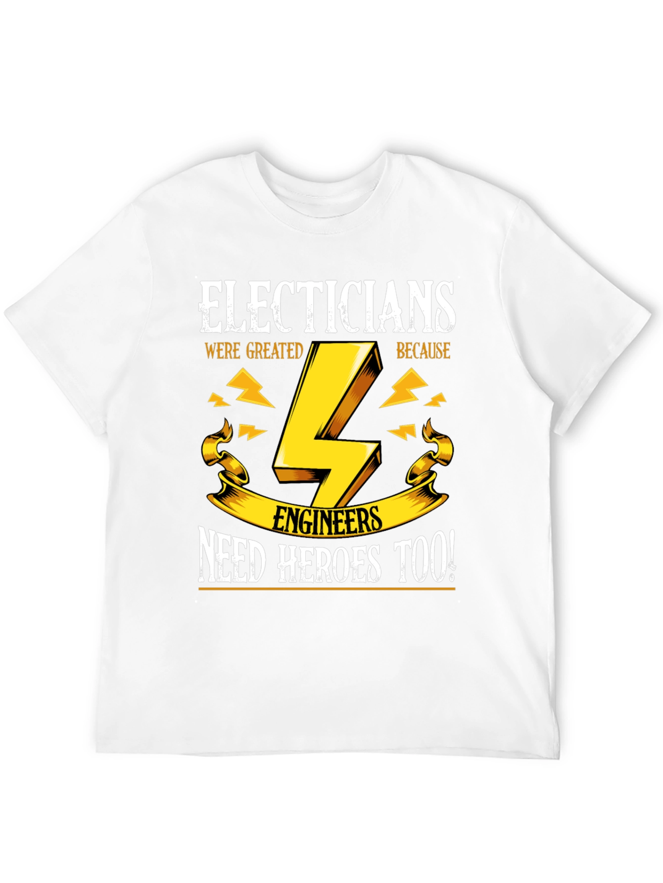 Black Electricians Need Heroes Too T-Shirt view 12