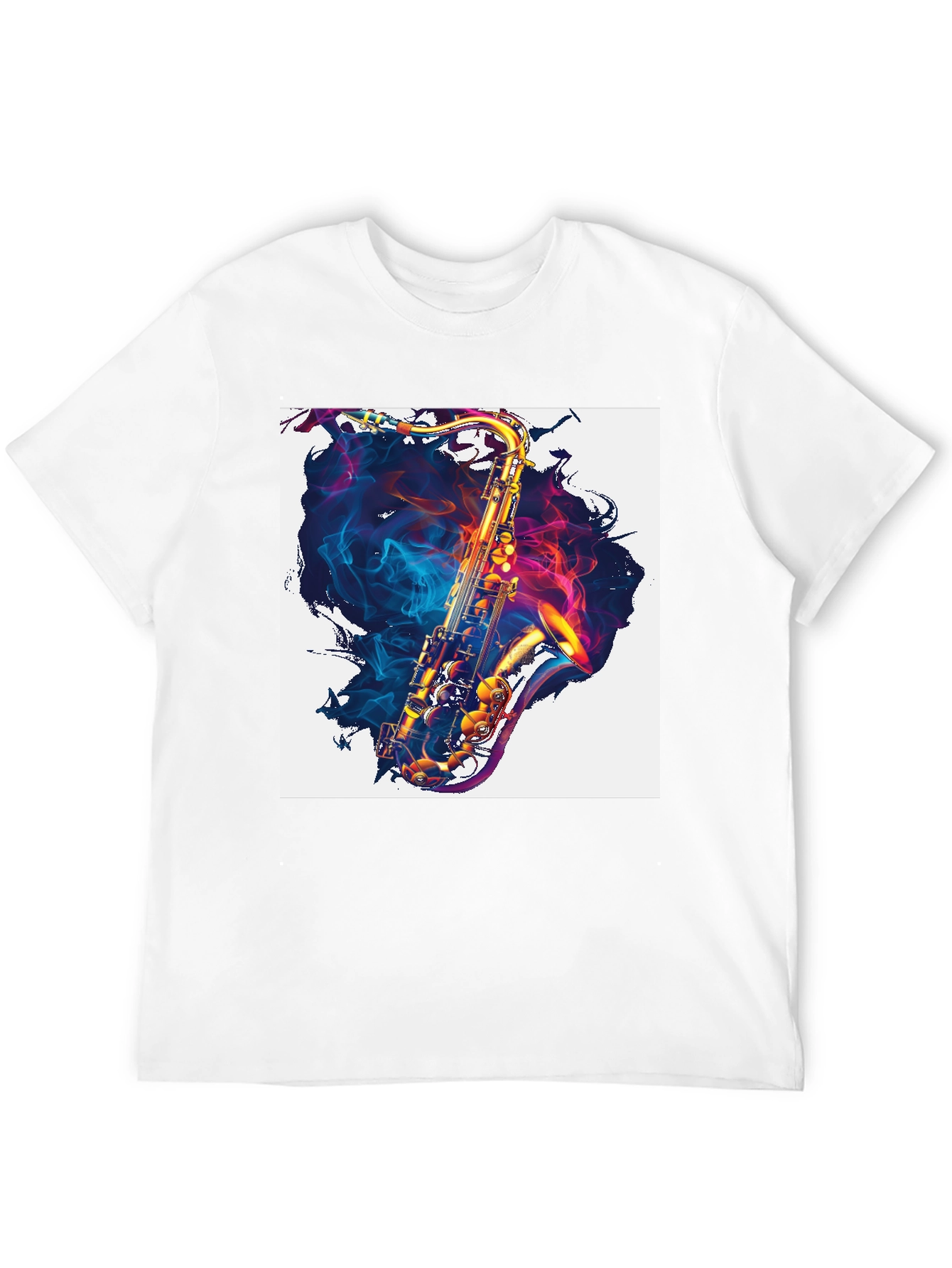 Black Saxophone Graphic Print Tee view 12