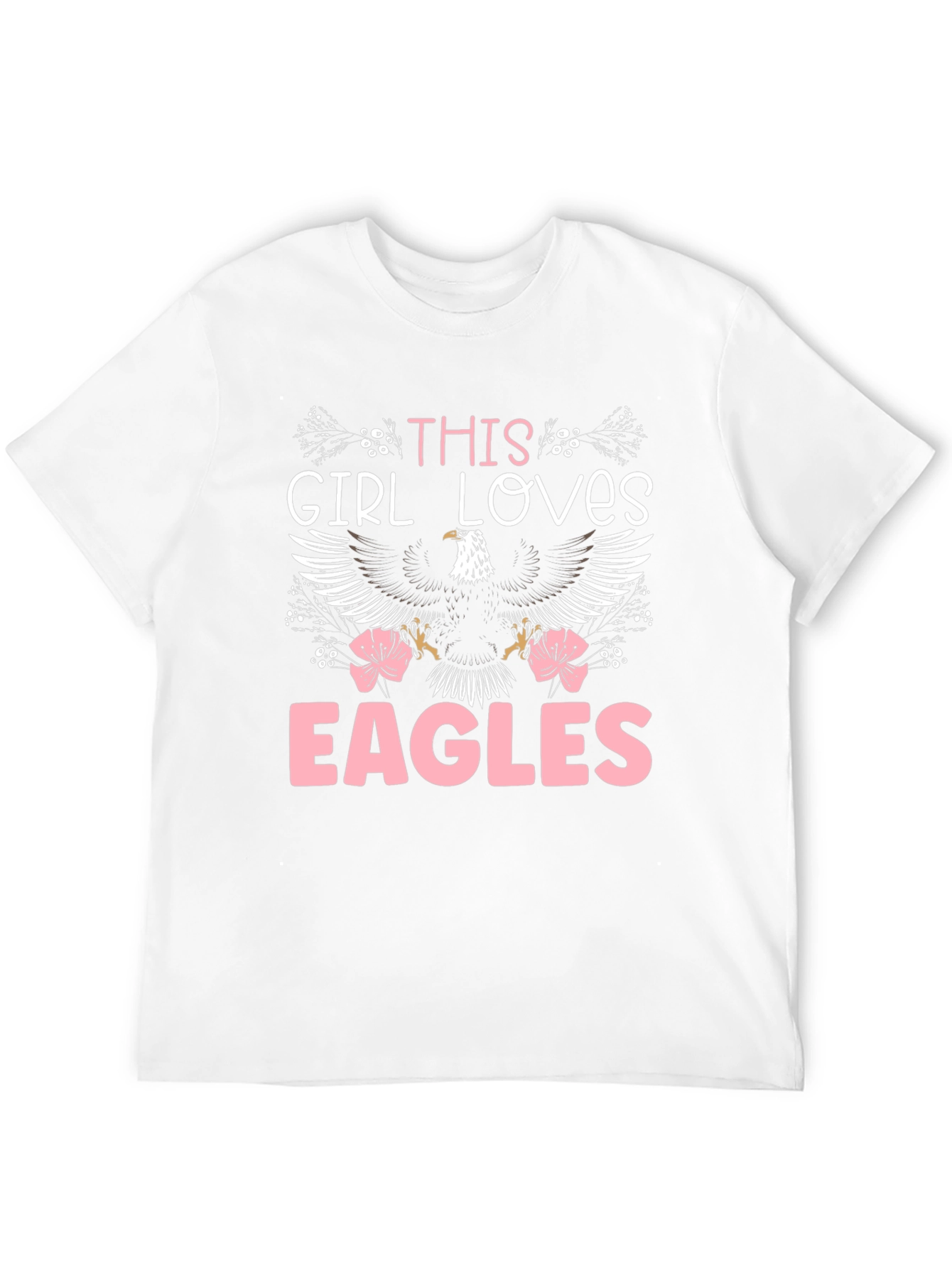 Black This Girl Loves Eagles T-Shirt view 12