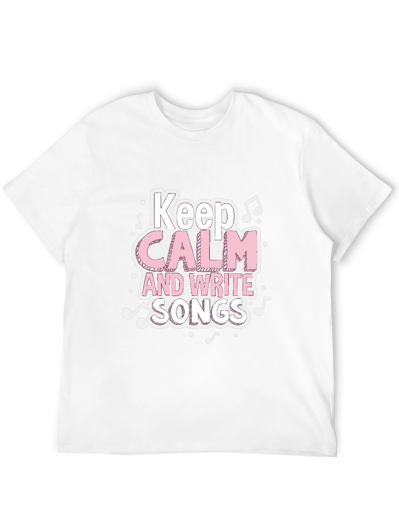Black Keep Calm & Write Songs T-Shirt - Music Lover Tee view 12