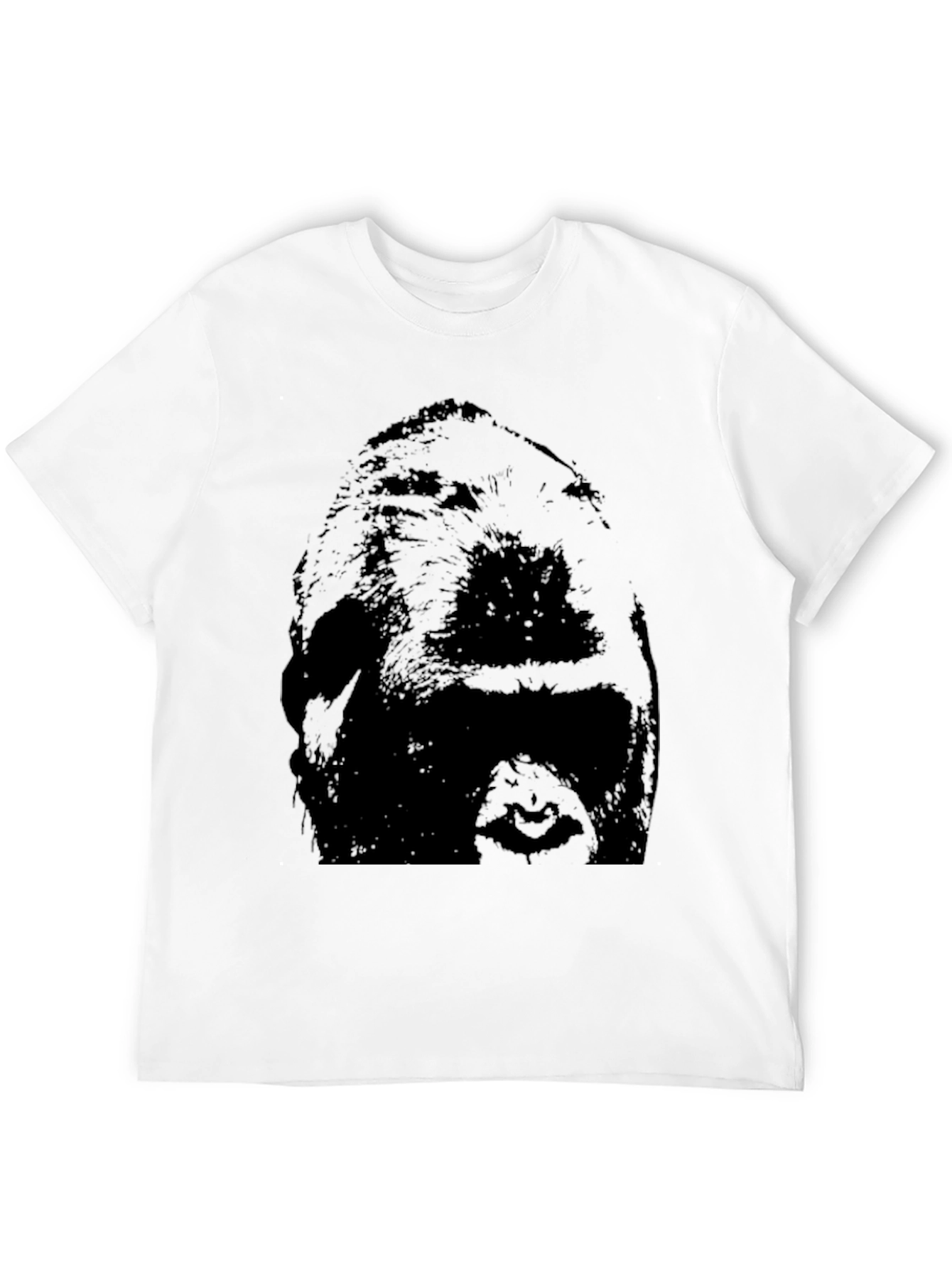 Black Bold Graphic Tee - Black T-Shirt with Dark Print view 12