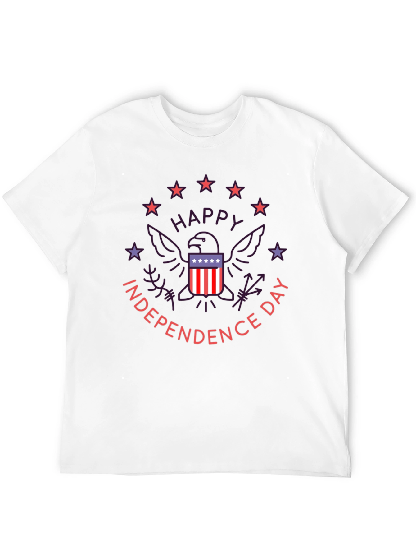 Black Patriotic Independence Day Graphic T-Shirt view 12