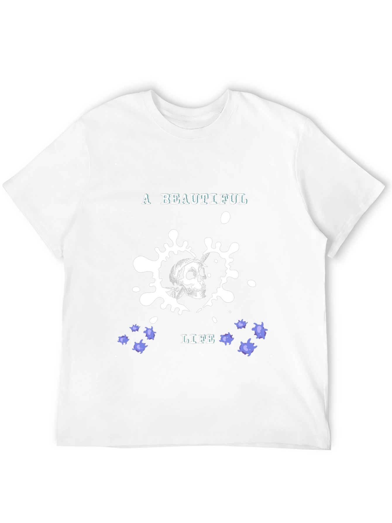 Black Skull Graphic Tee - A Beautiful Life Design, Casual Wear view 12