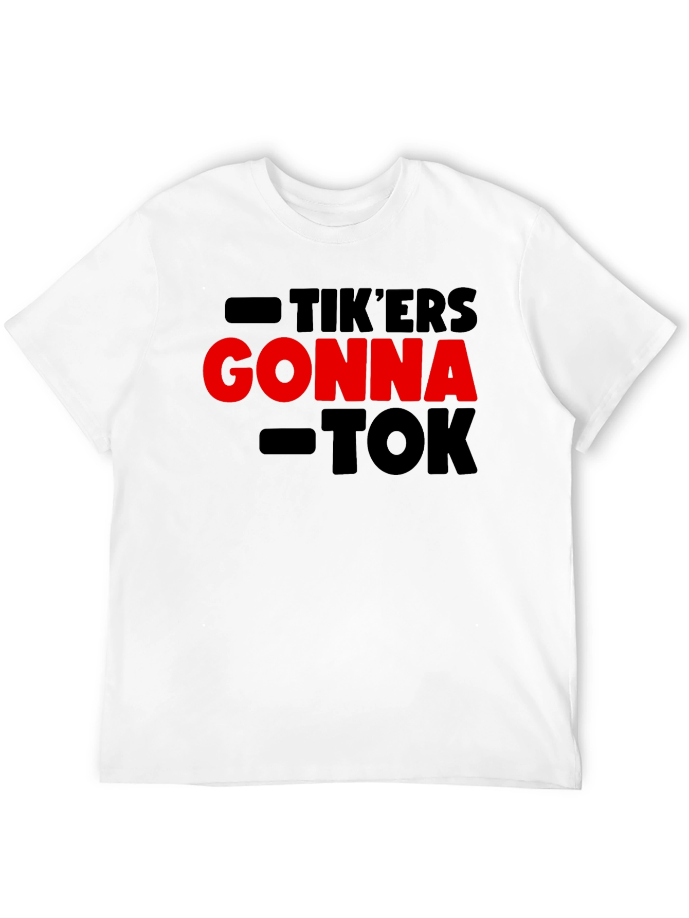 Black Tik'ers Gonna Tok T-Shirt - Trendy Statement Tee view 12