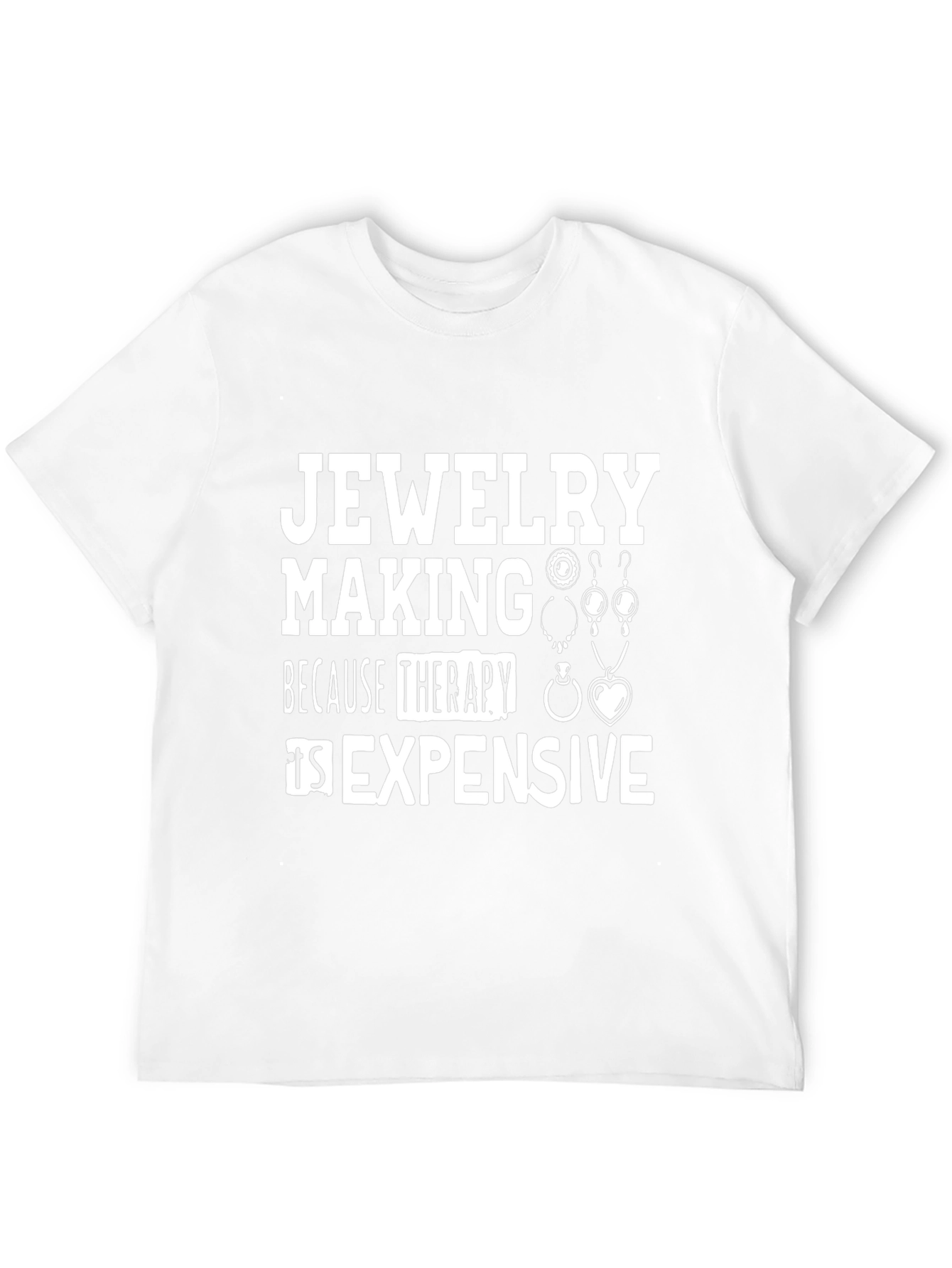Black Jewelry Making Therapy T-Shirt view 12