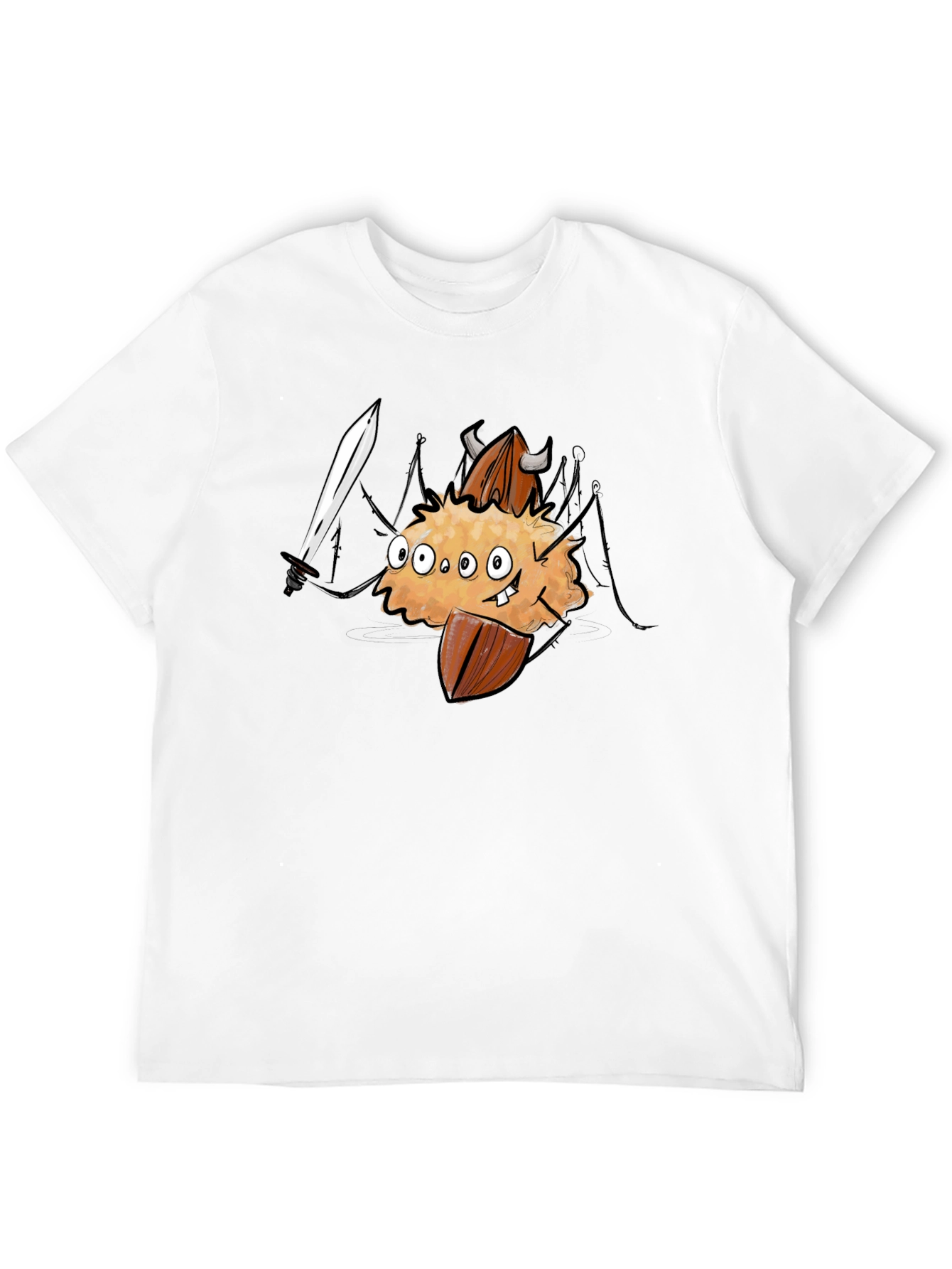 Black Monster Almond T-Shirt - Black Cotton Tee view 12