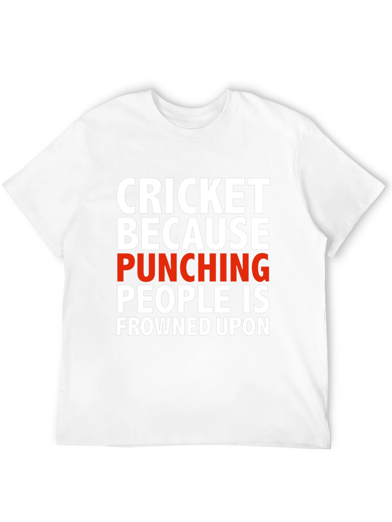 Black Cricket Punching T-Shirt - Sarcastic Humor view 12