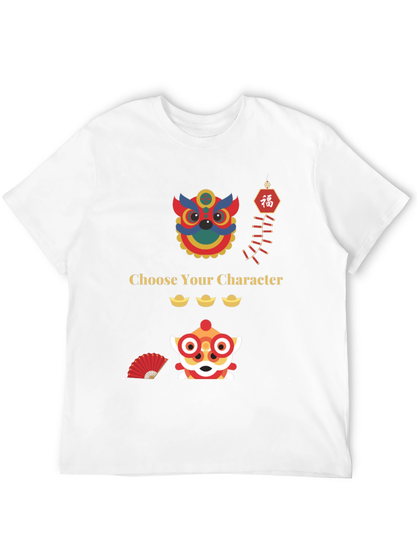 Black Choose Your Character T-Shirt view 12