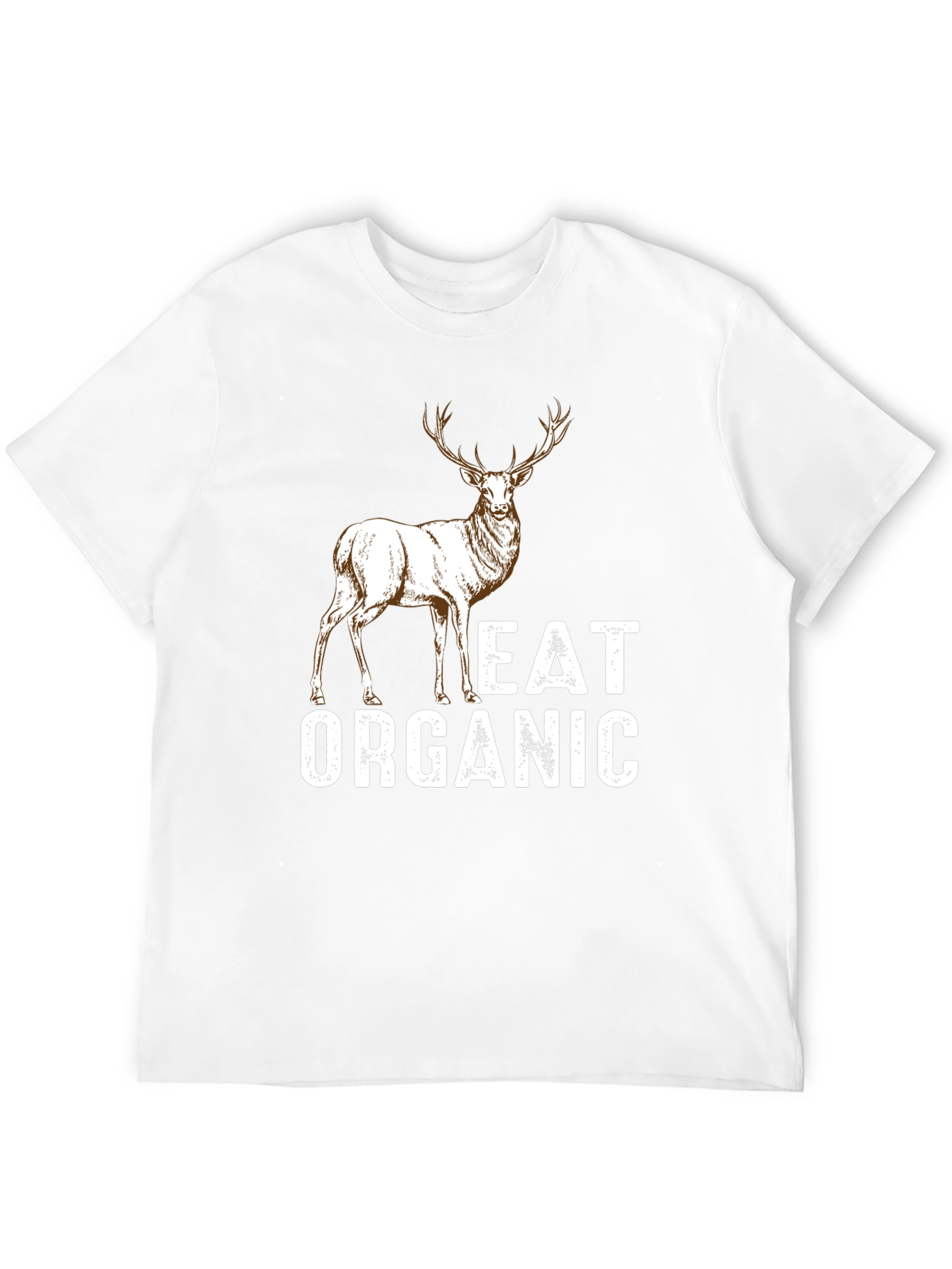 Black Eat Organic Deer Graphic T-Shirt - Mens view 12
