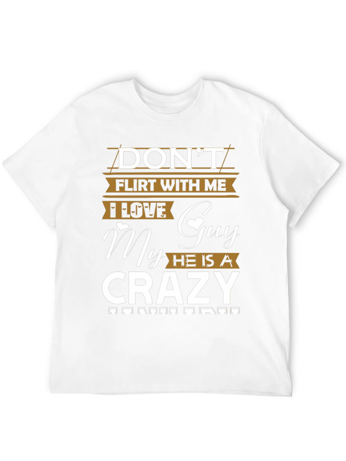 Black Don't Flirt With Me T-Shirt view 12