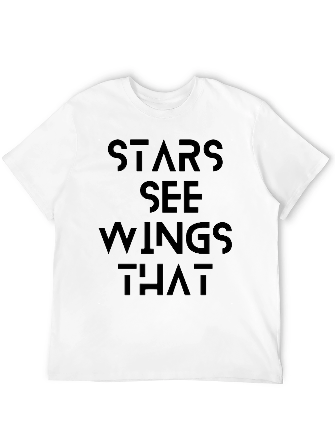Black Stars See Wings That Graphic Tee view 12