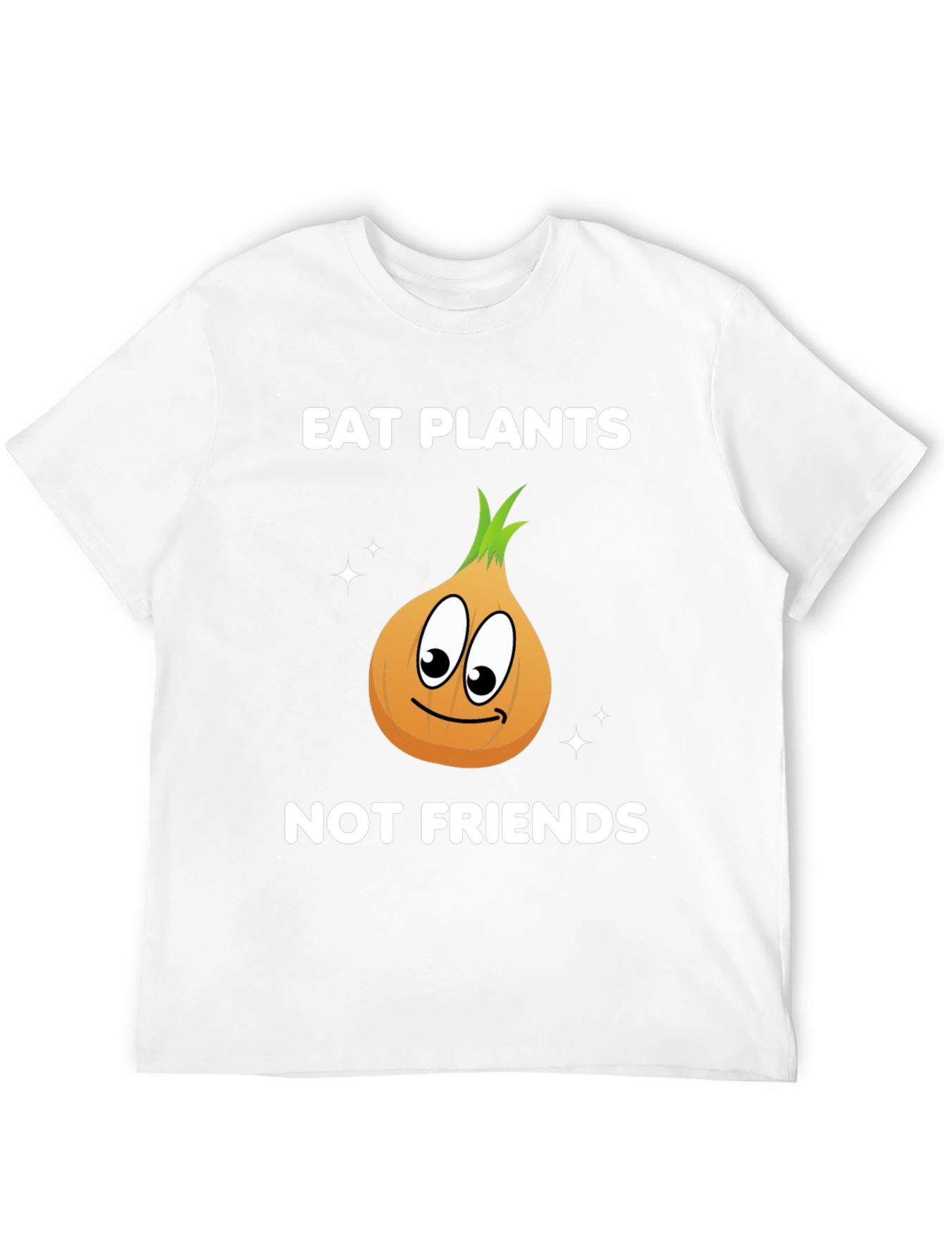 Black Eat Plants Not Friends Vegan Graphic T-Shirt view 12