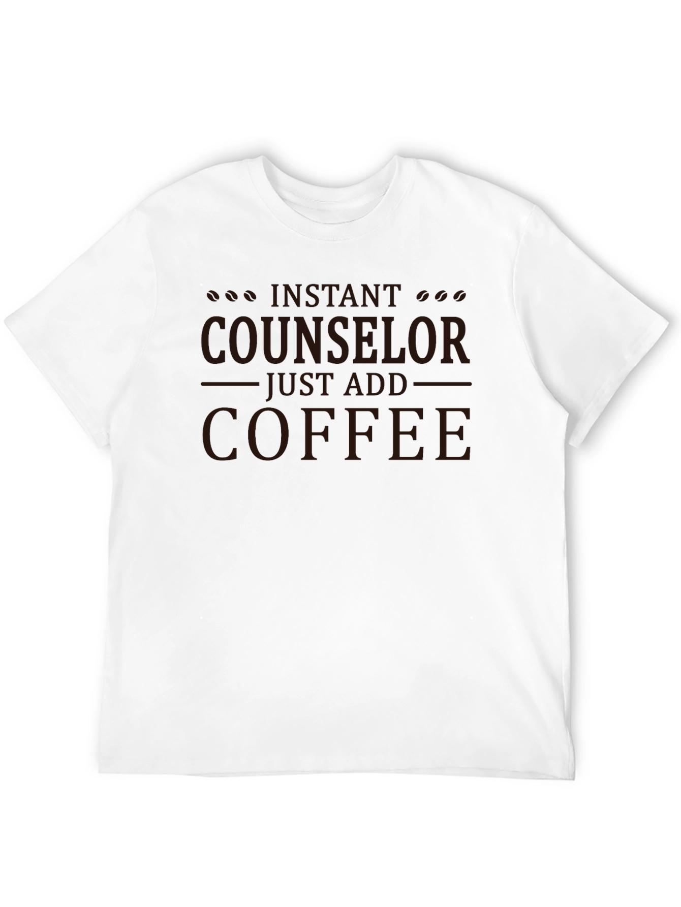 Black Instant Counselor Coffee T-Shirt view 12