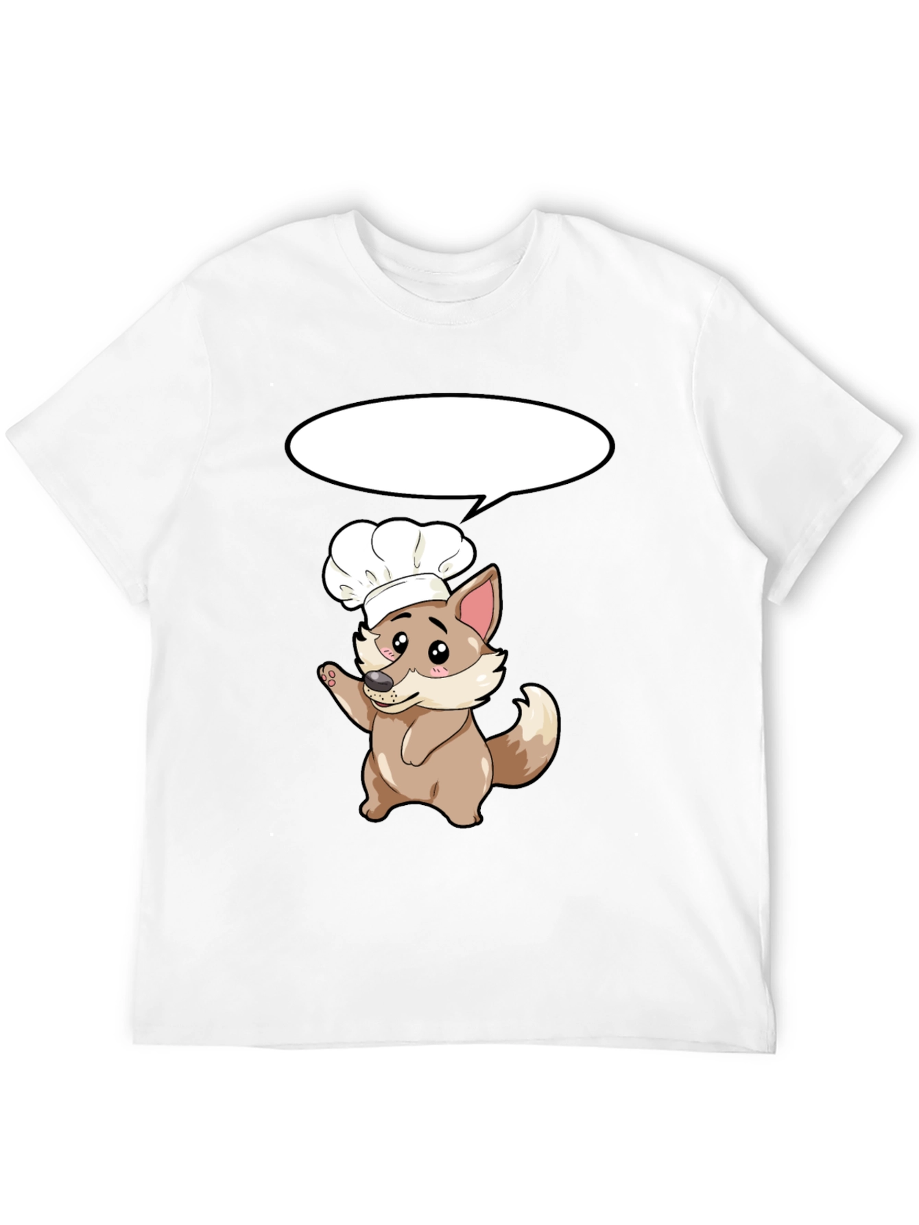 Black Chef Dog T-Shirt - Cute Cartoon Cook view 12