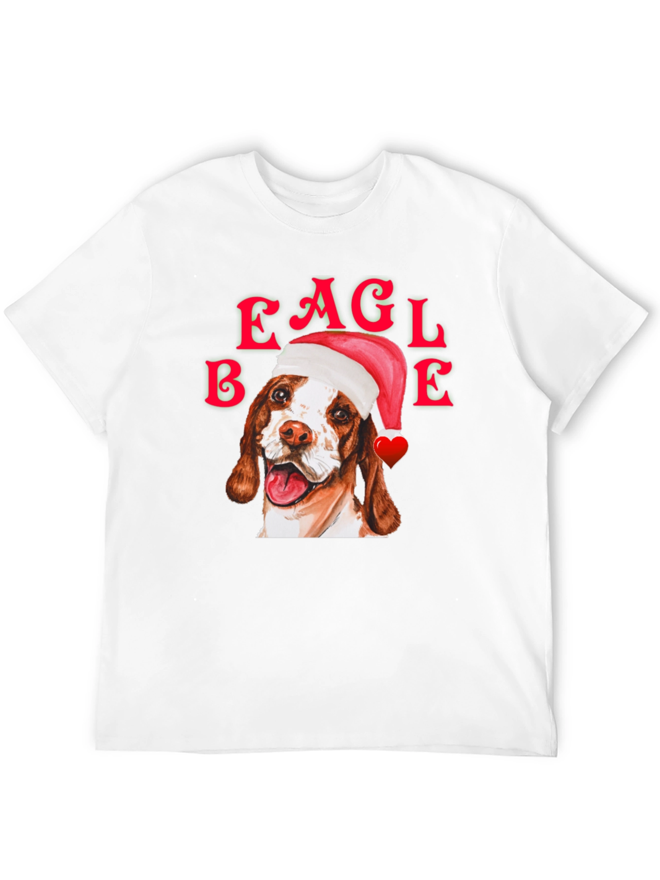 Black Eagle Beagle Christmas Dog T-Shirt view 12