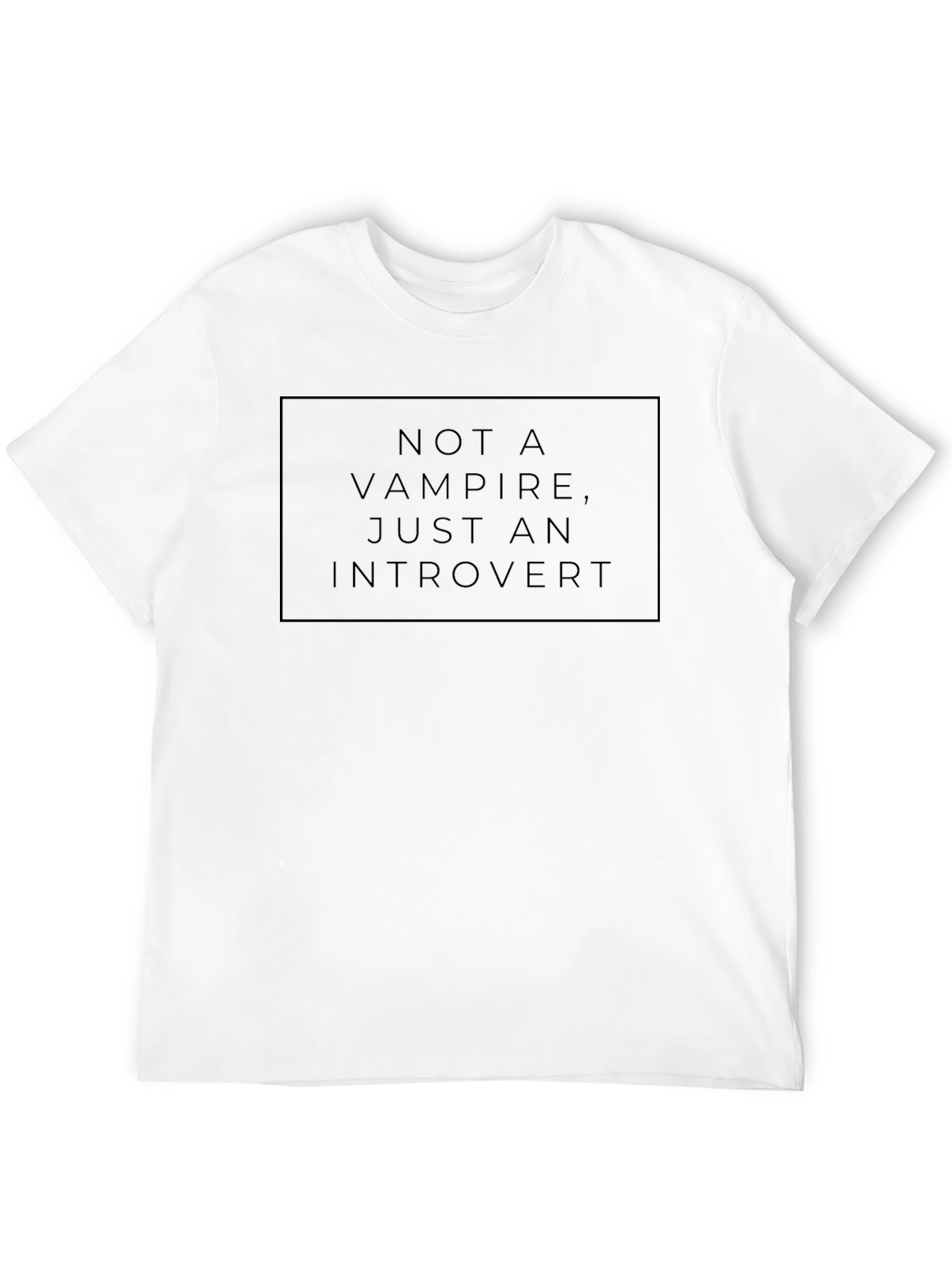 Black Introvert Statement Black T-Shirt view 12