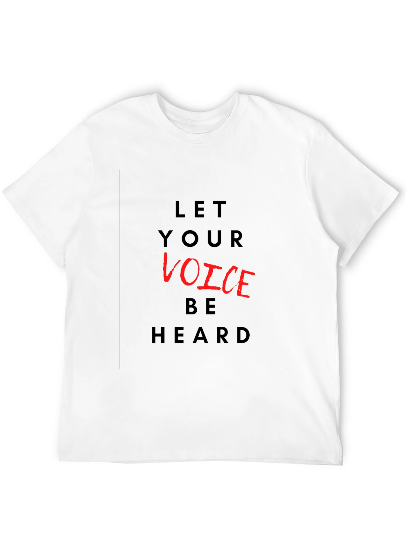 Black Let Your Voice Be Heard Graphic T-Shirt view 12