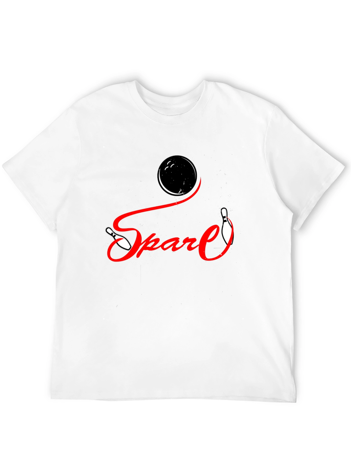 Black Spare Bowling Graphic T-Shirt - Strike Style! view 12