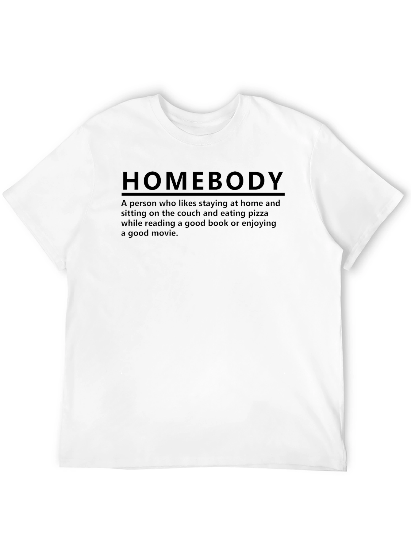 Black Homebody Definition T-Shirt view 12