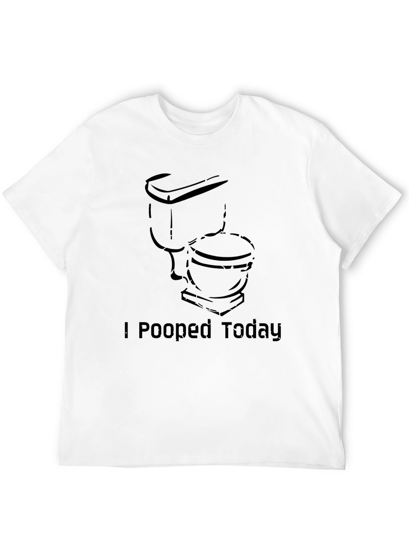 Black I Pooped Today Graphic Tee - Black Cotton Novelty Shirt view 12