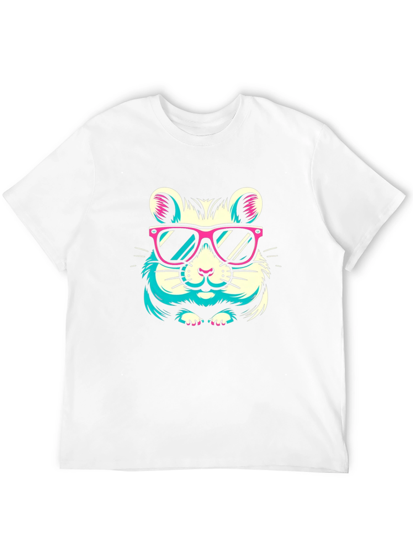 Black Cool Hamster Graphic Tee - Black view 12