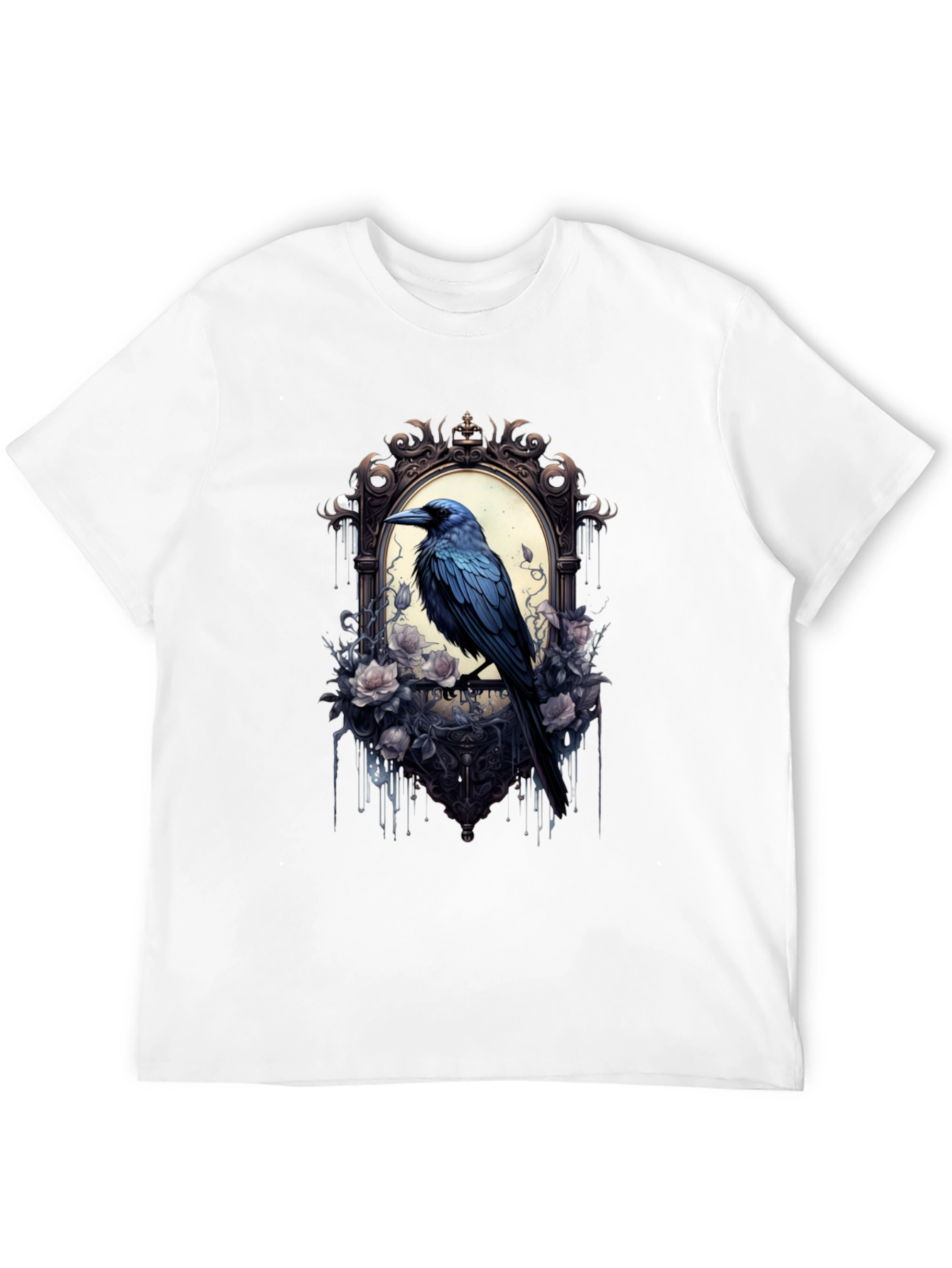 Black Gothic Raven Tee view 12