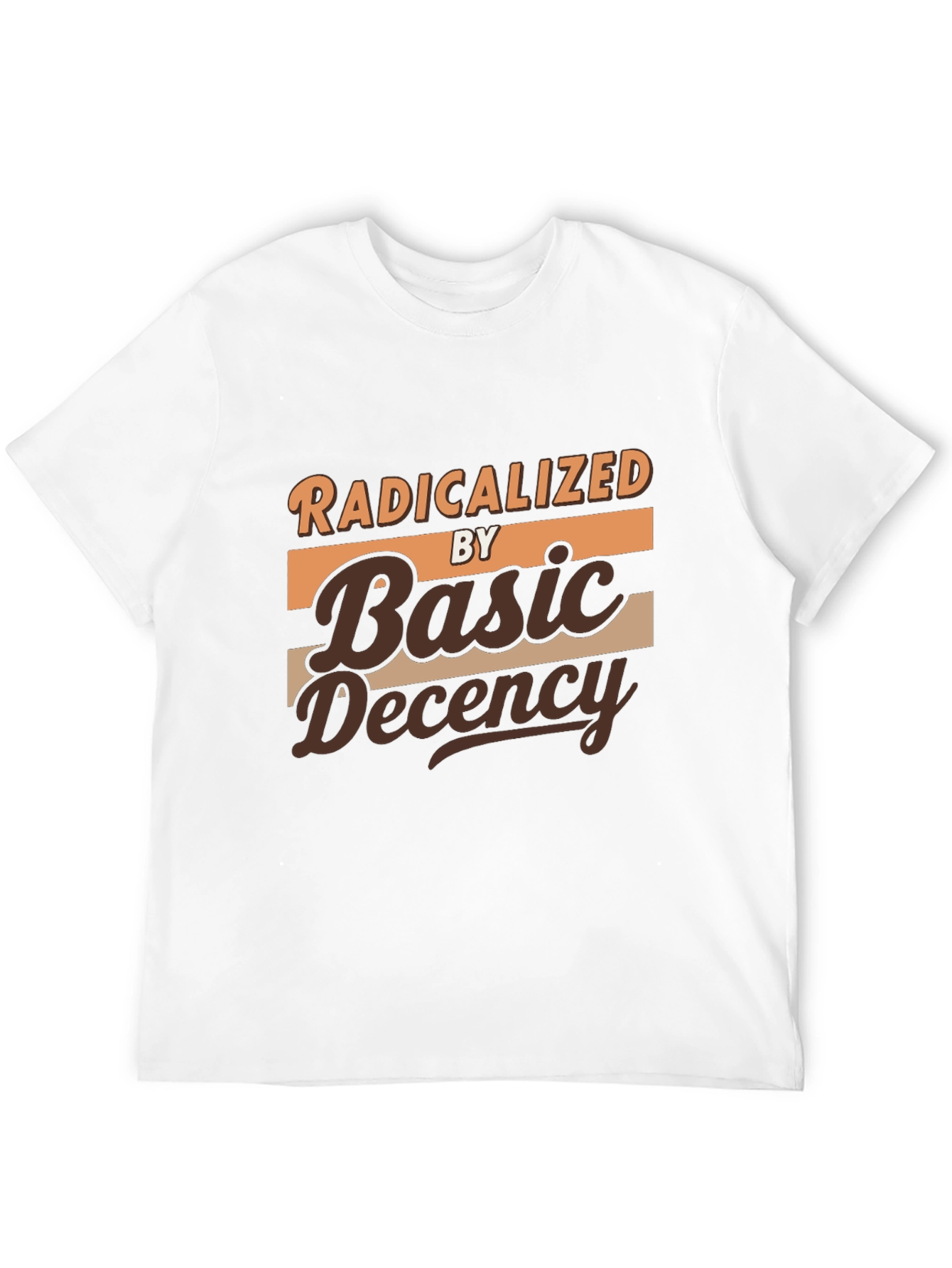 Black Radicalized by Basic Decency Graphic T-Shirt view 12