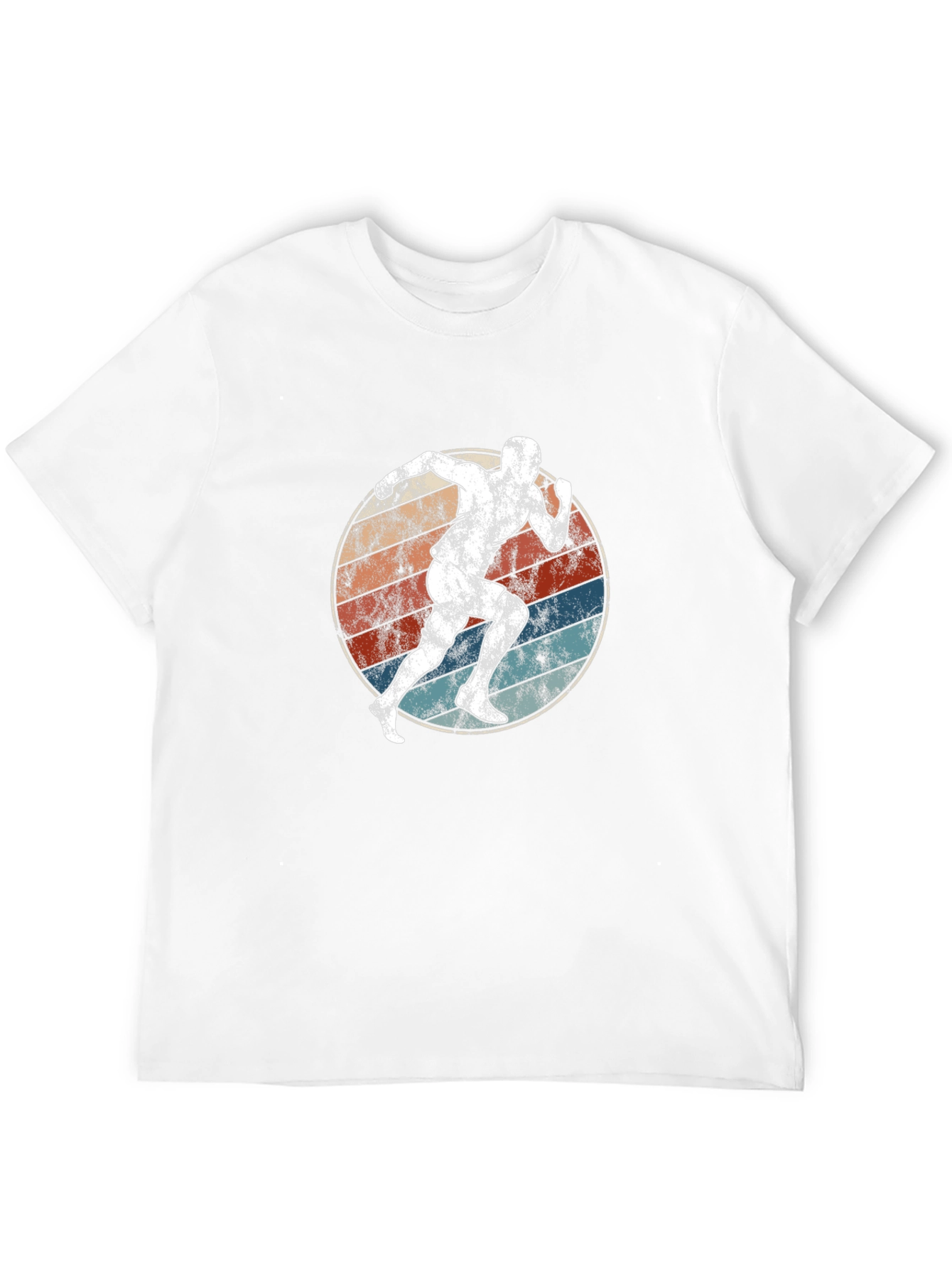 Black Vintage Runner Graphic Tee - Retro Style Shirt view 12