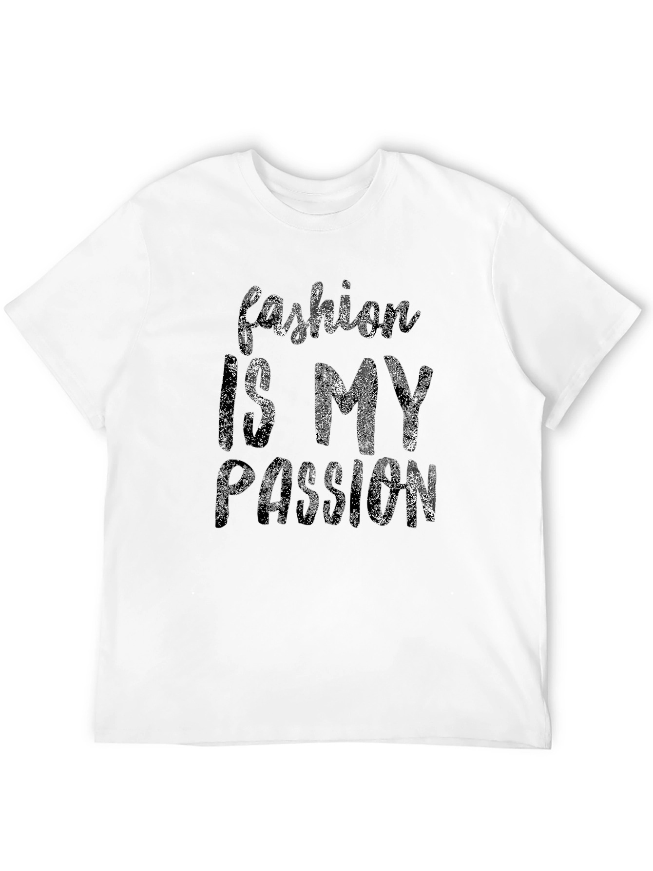 Black Fashion Is My Passion Graphic Tee - Stylish Crew Neck view 12