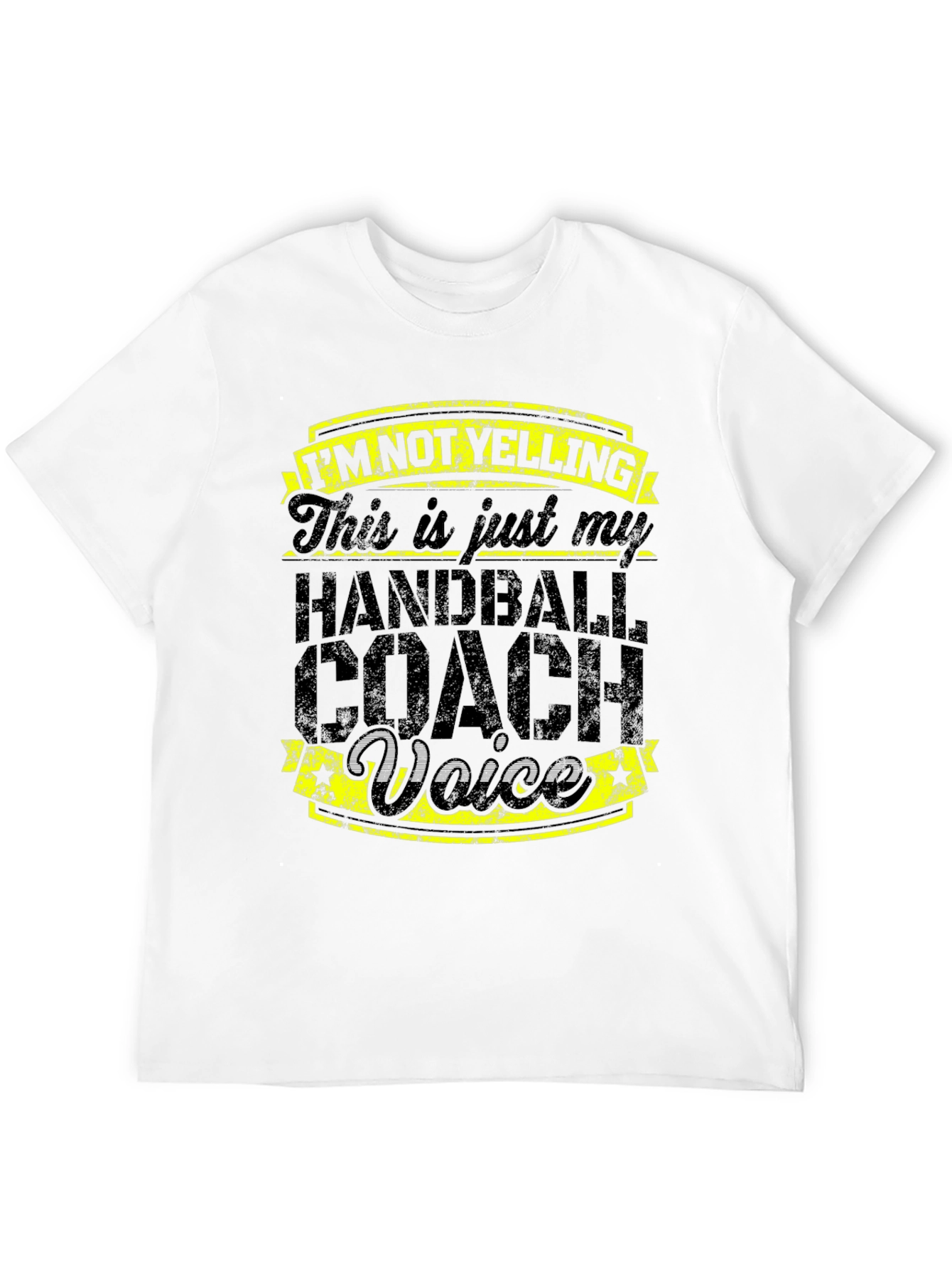 Black Handball Coach Voice T-Shirt - Funny Gift view 12