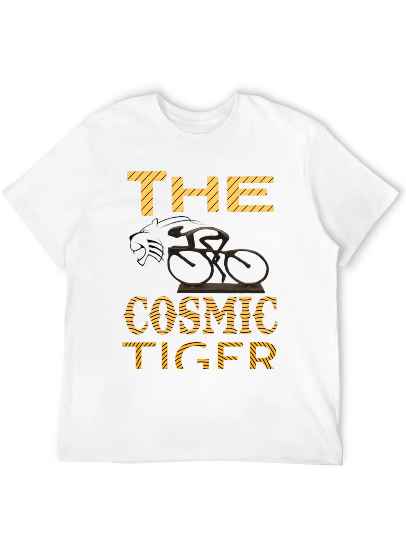 Black The Cosmic Tiger Black T-Shirt view 12