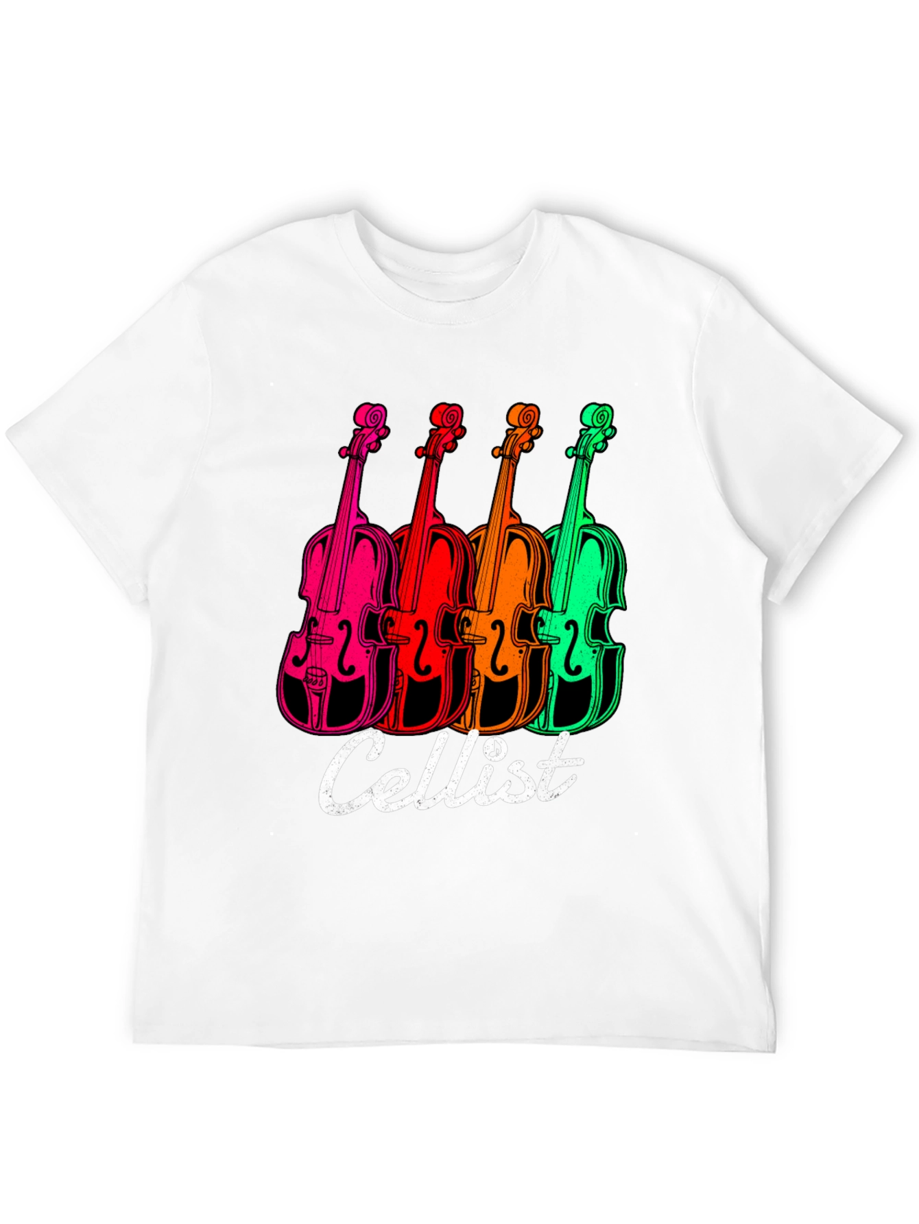 Black Cellist T-Shirt - Vibrant Violin Design view 12