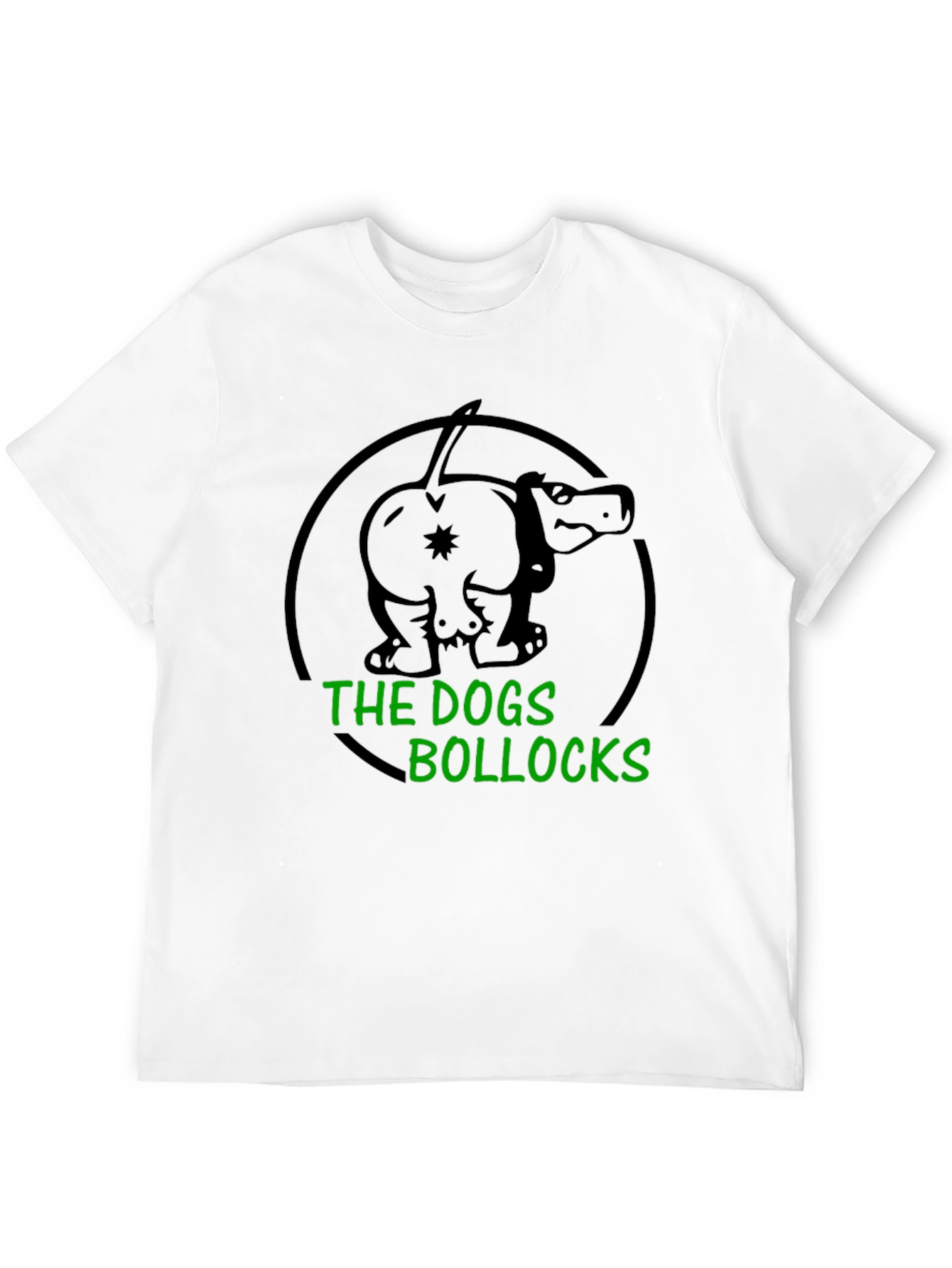 Black The Dogs Bollocks T-Shirt - Humorous Graphic Tee view 12