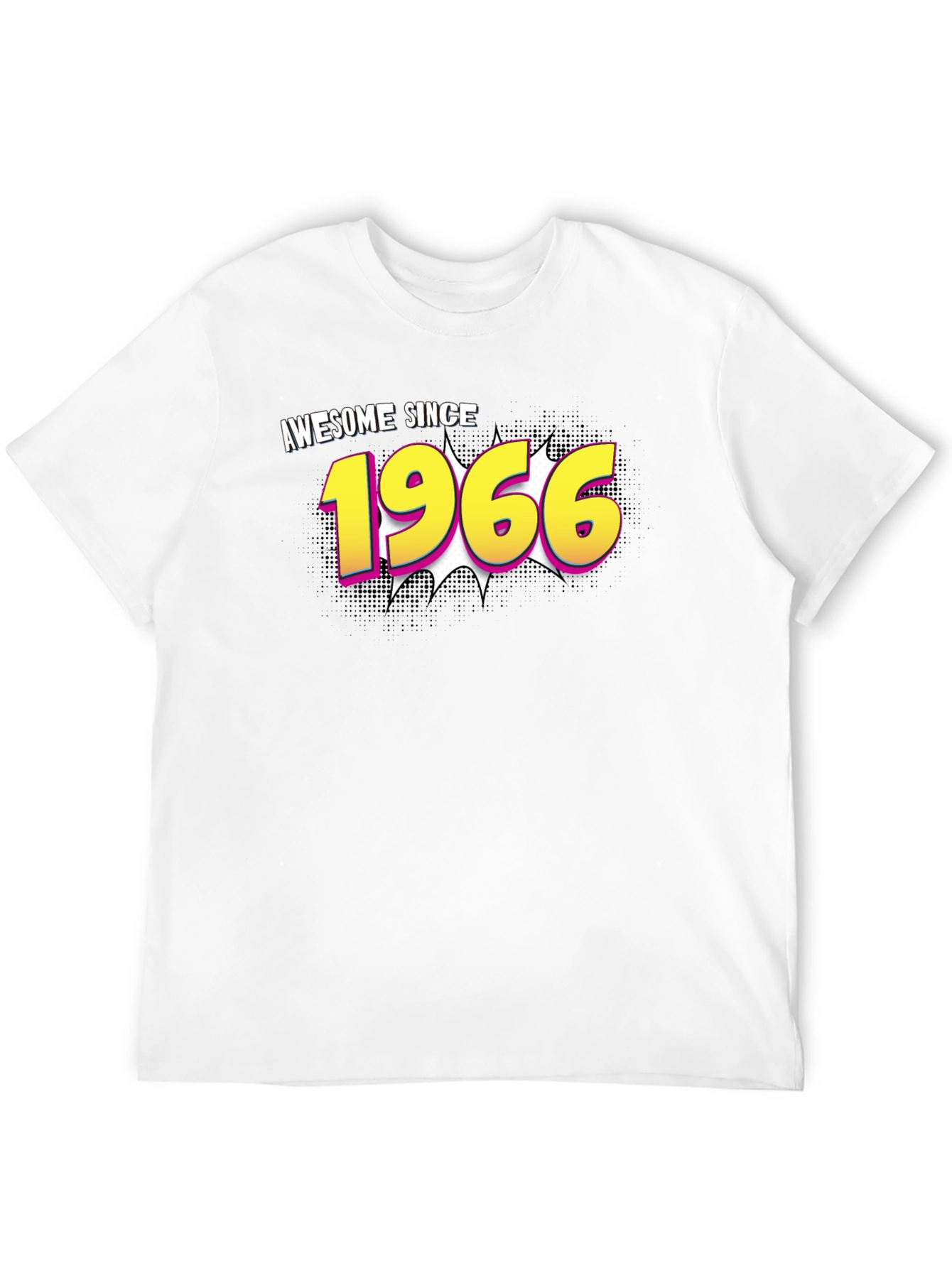 Black Awesome Since 1966 Black T-Shirt view 12